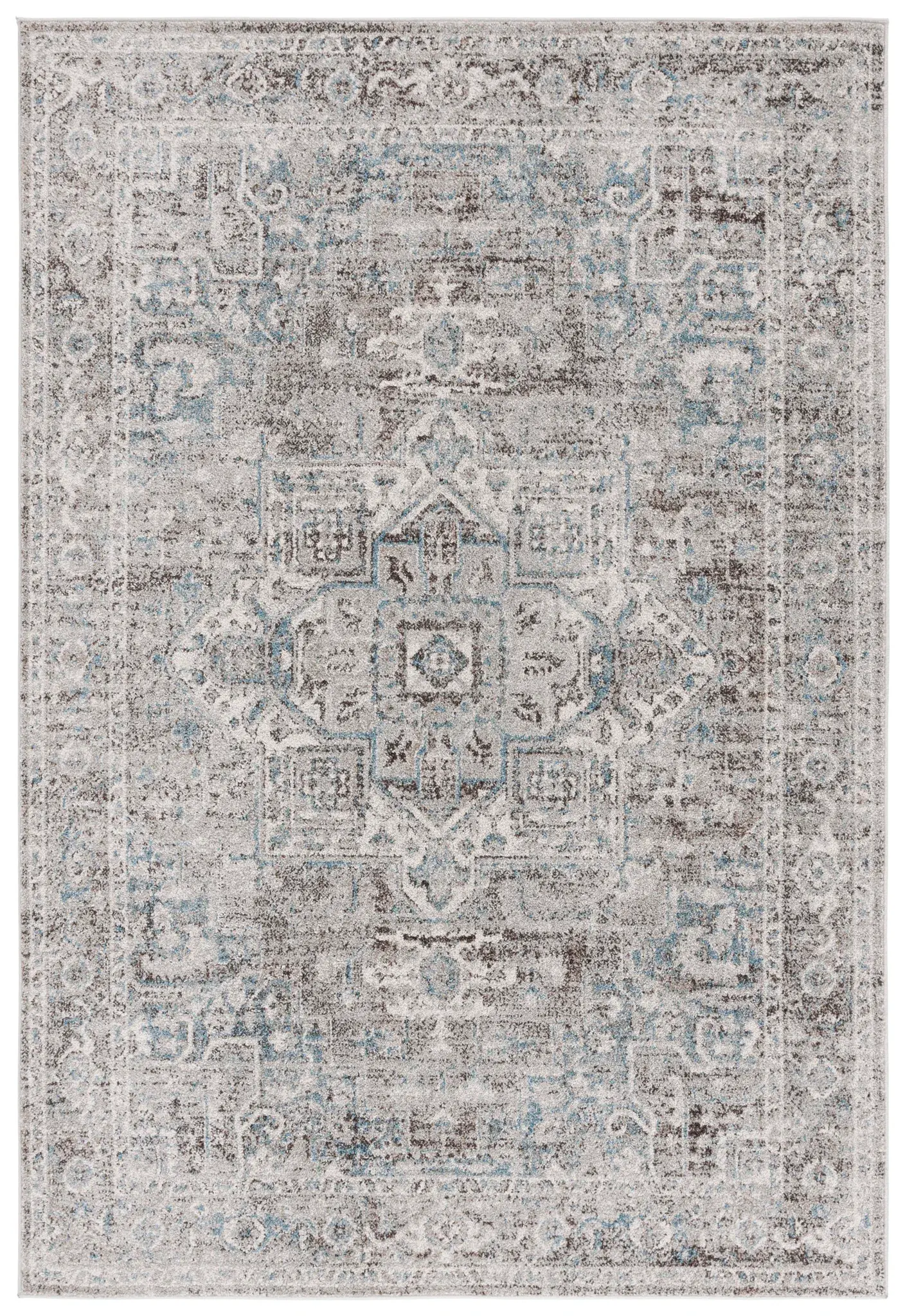 Vintage Tabriz Traditional Medallion Rug
