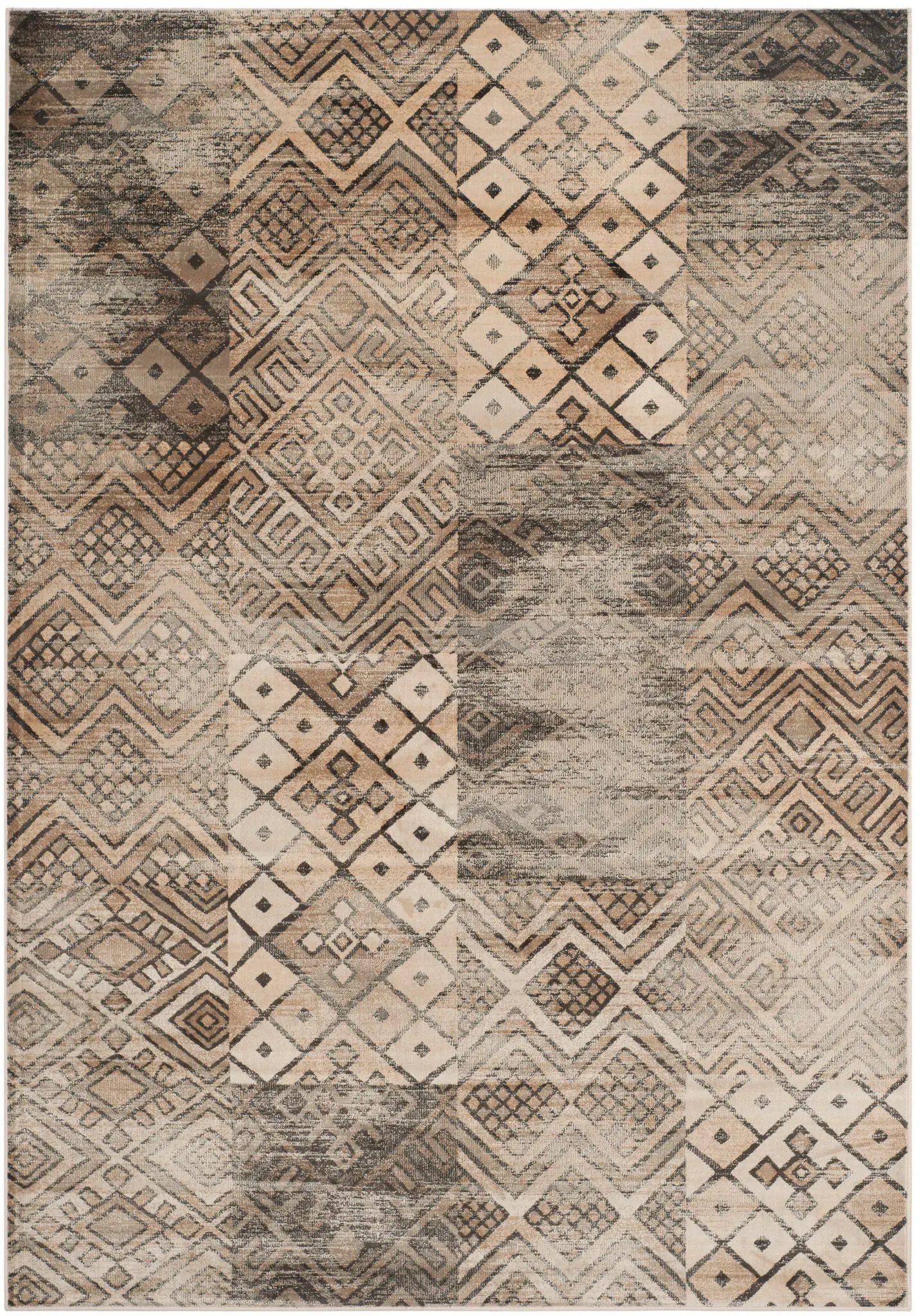 Vintage Tribal Patchwork Rug