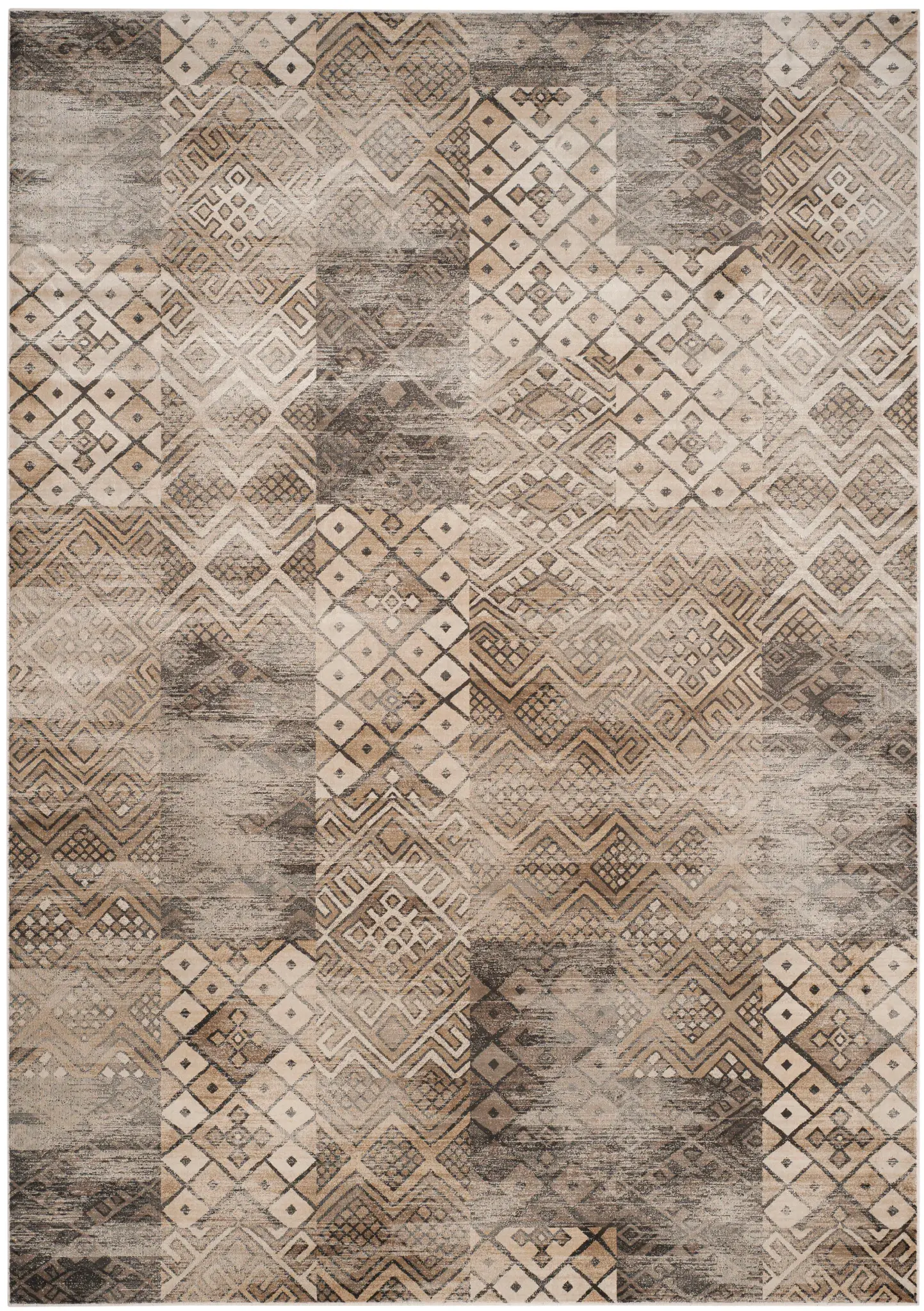 Vintage Tribal Patchwork Rug