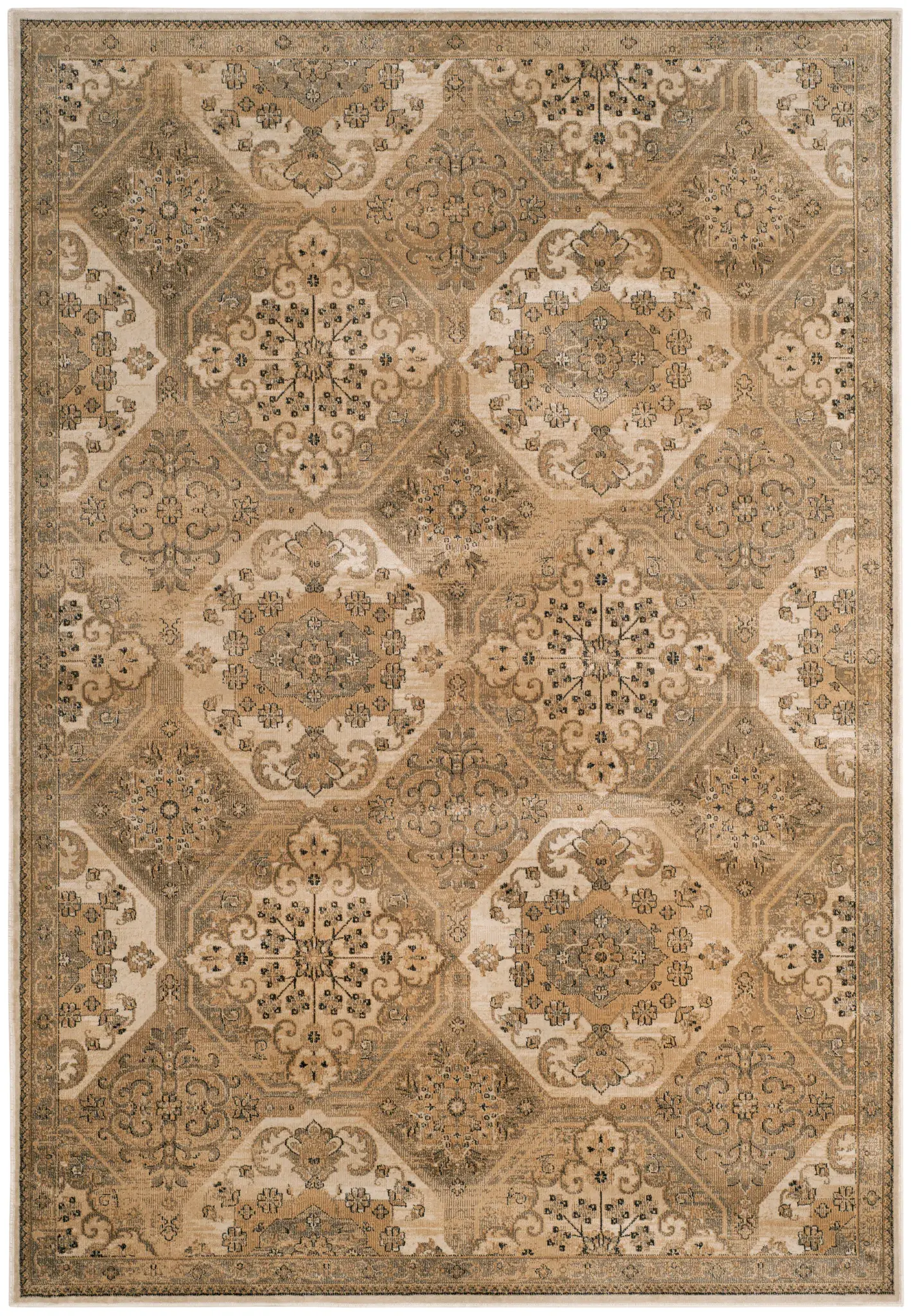 Vintage Tile Medallion Rug