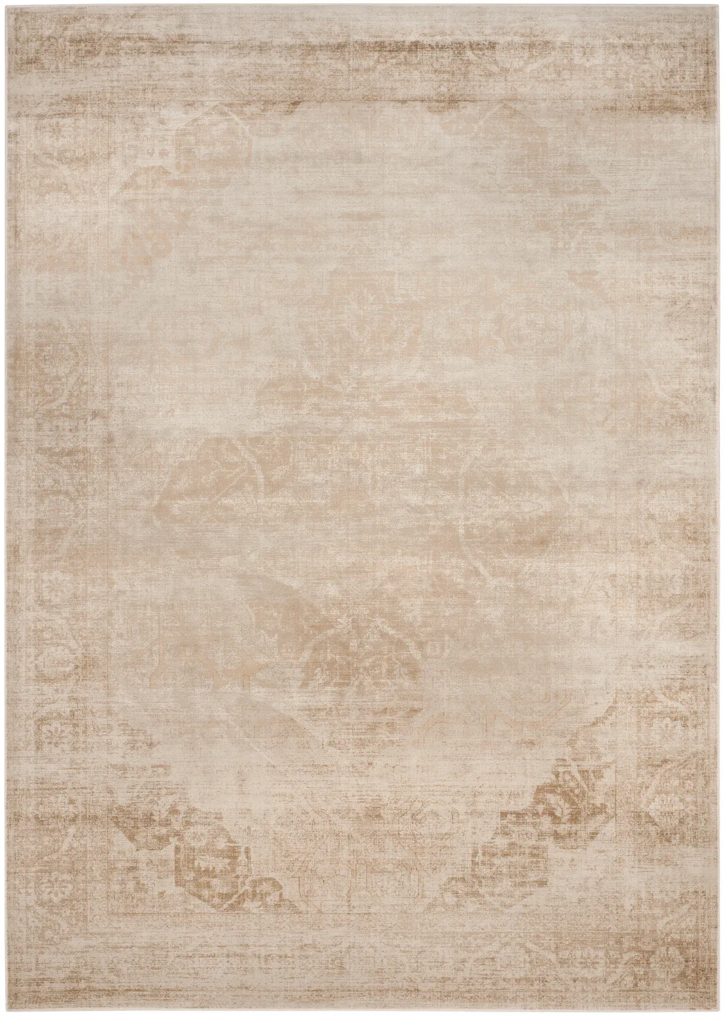 Vintage Distressed Medallion Rug