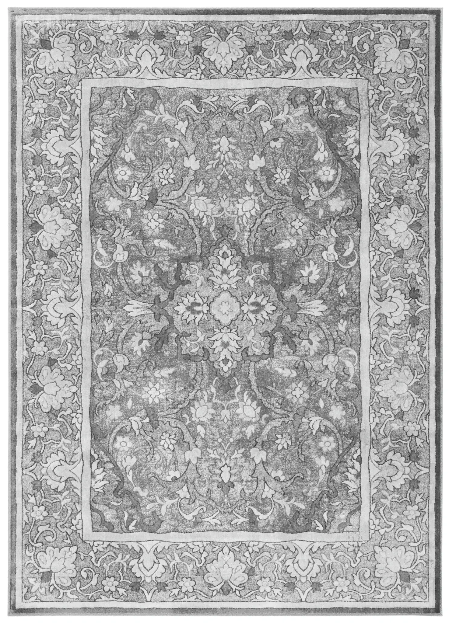 Vintage Floral Medallion Rug