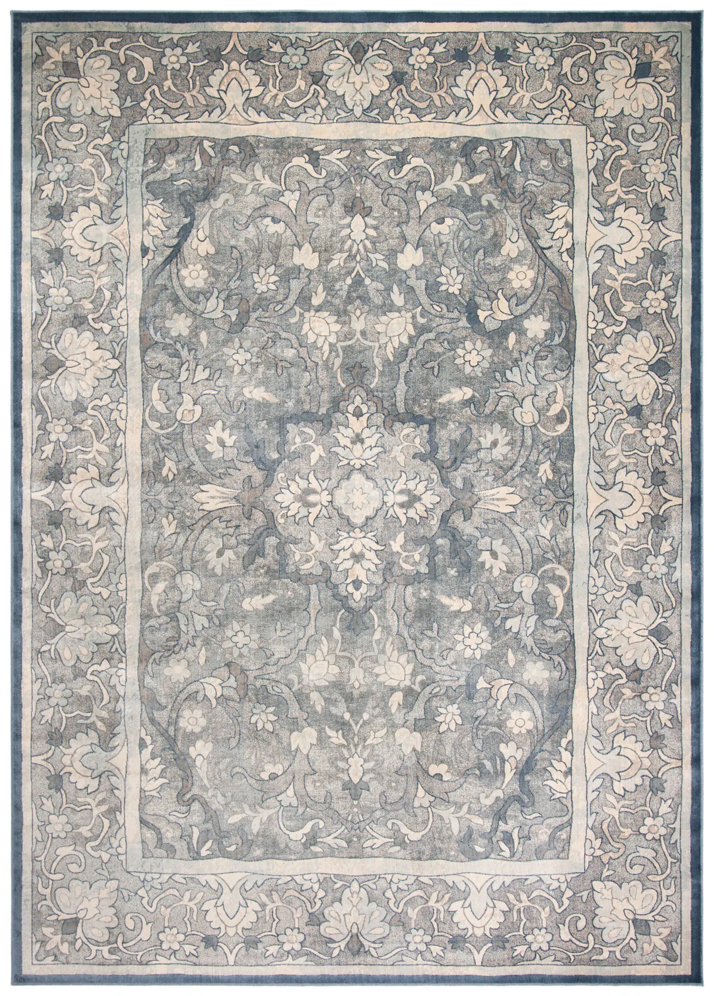 Vintage Floral Medallion Rug