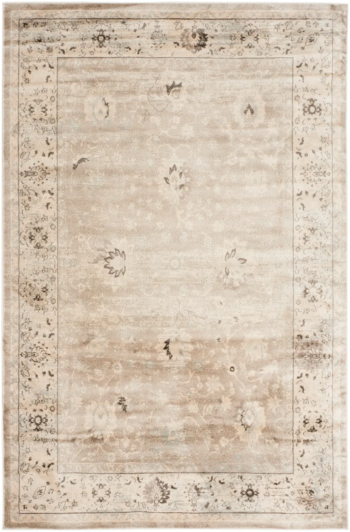 Vintage Faded Open Field Rug