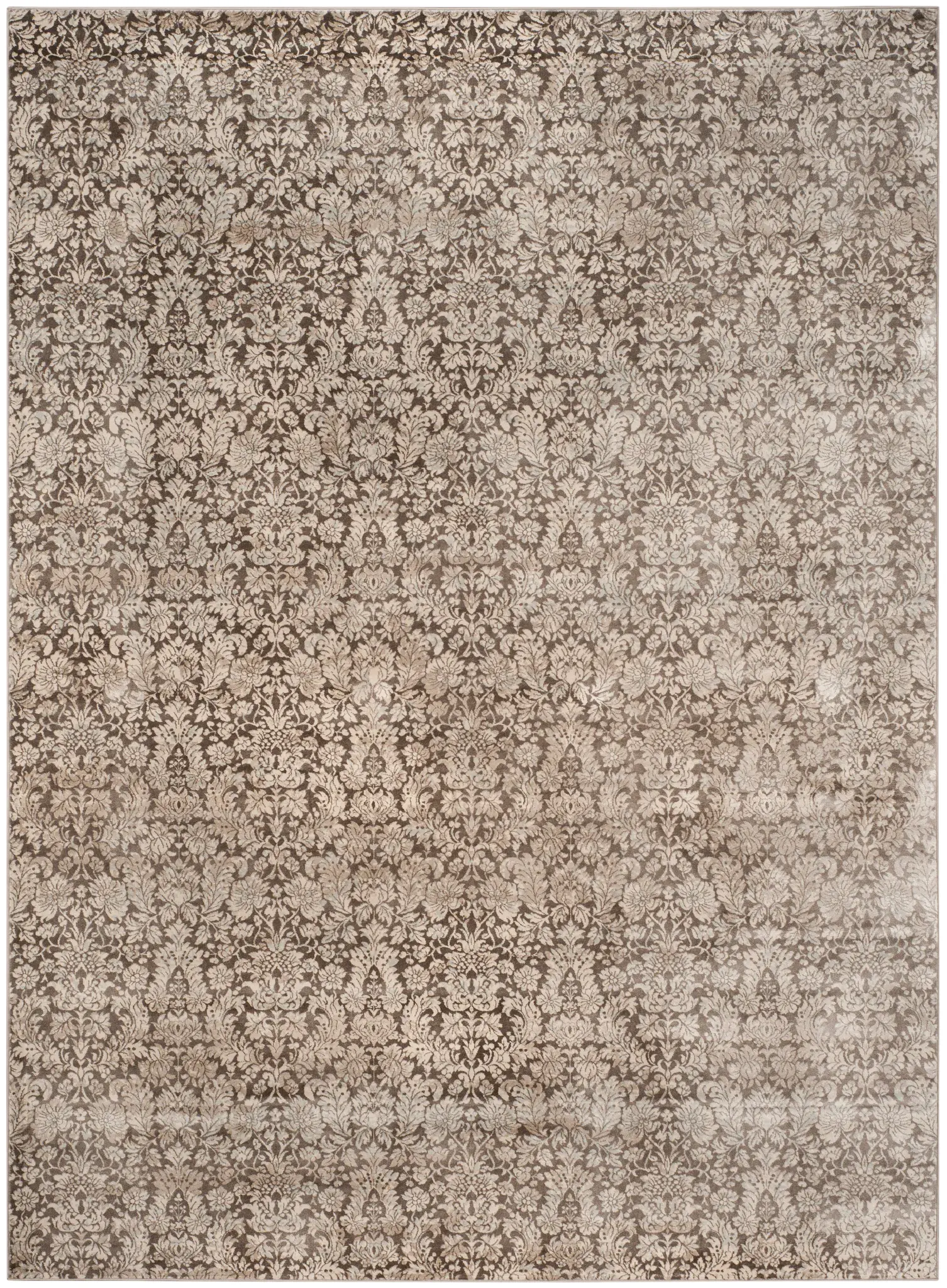 Vintage Traditional Damask Rug