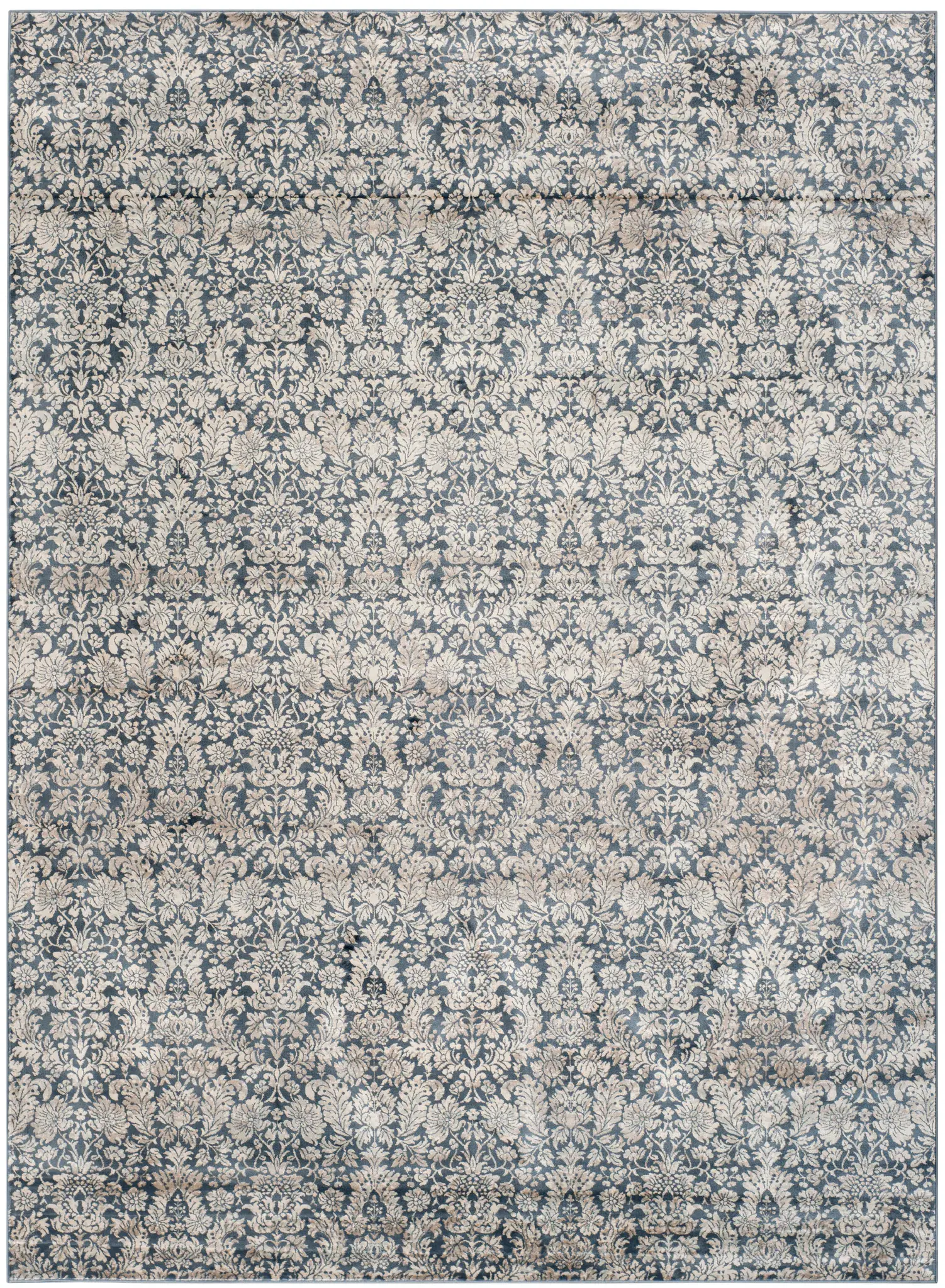 Vintage Traditional Damask Rug