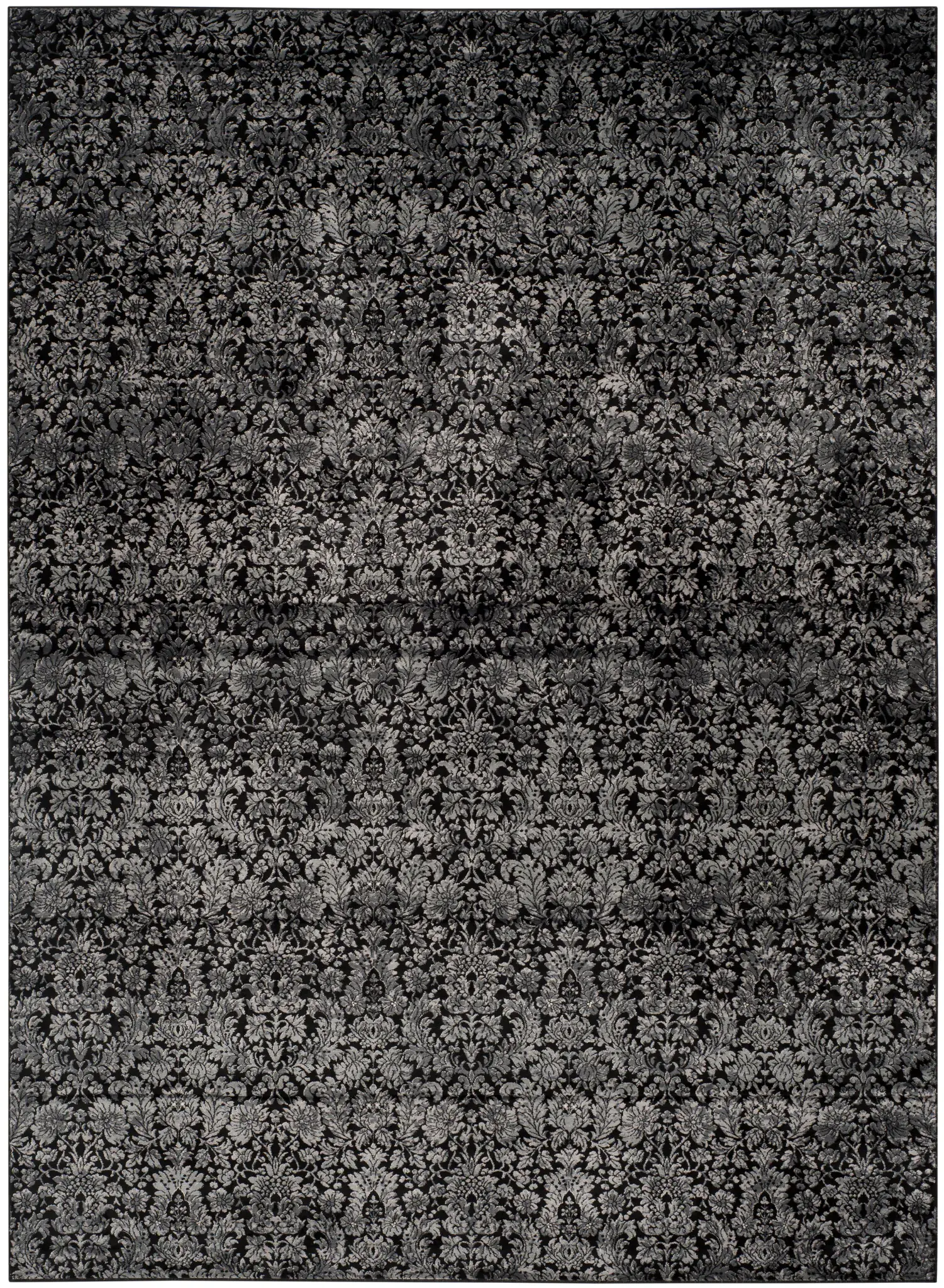 Vintage Traditional Damask Rug