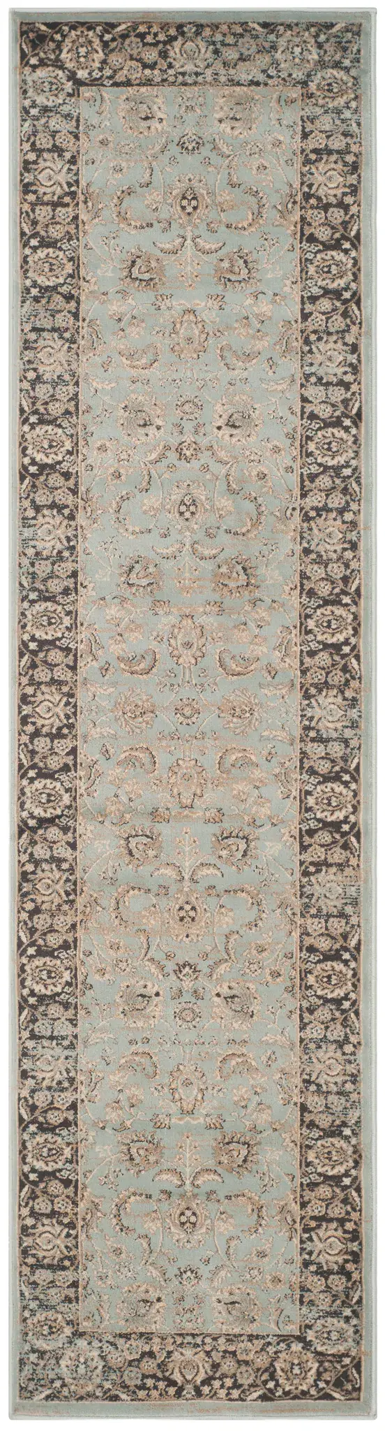 Vintage Traditional Vine Border Rug