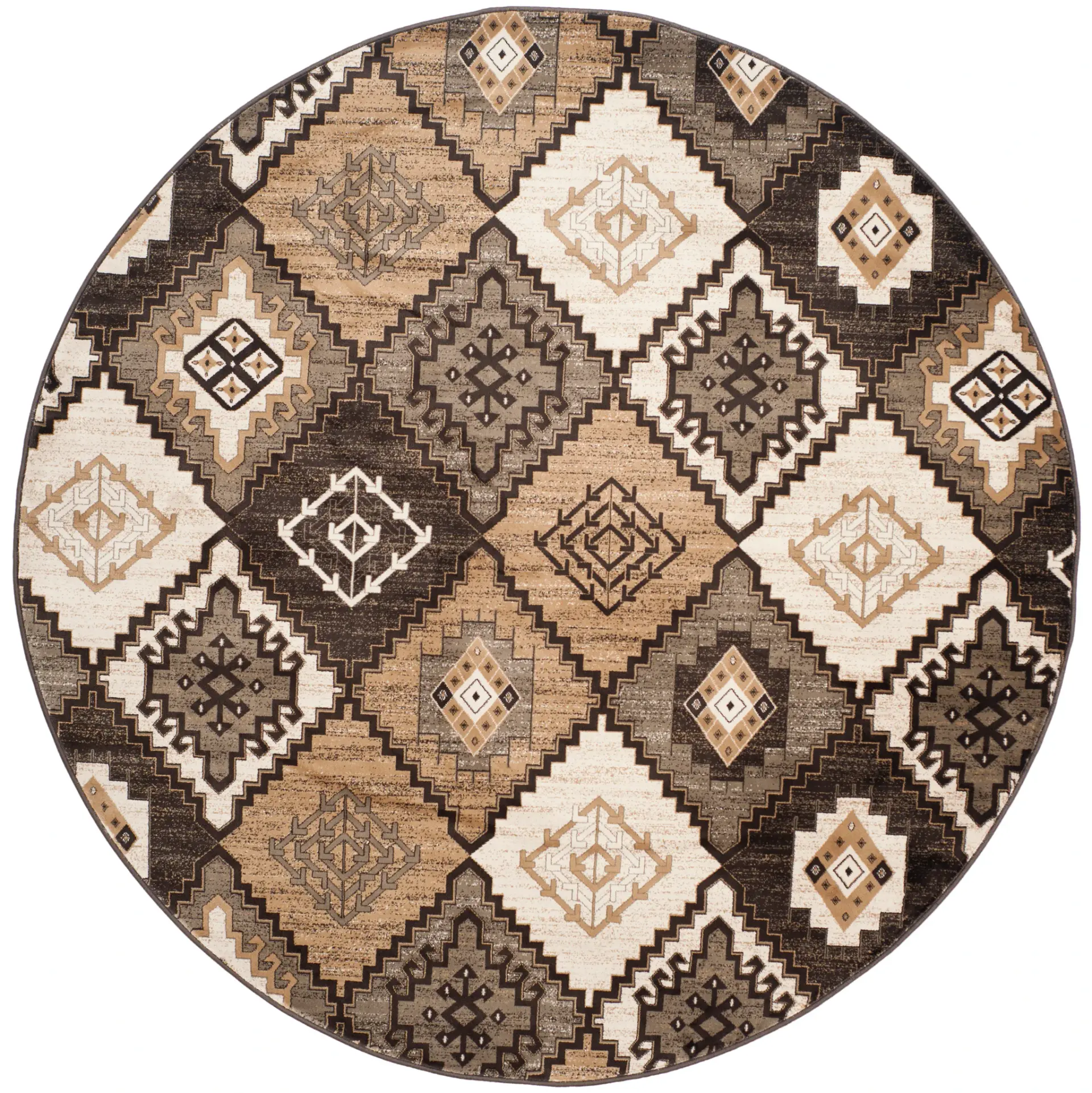 Vintage Rustic Diamond Rug