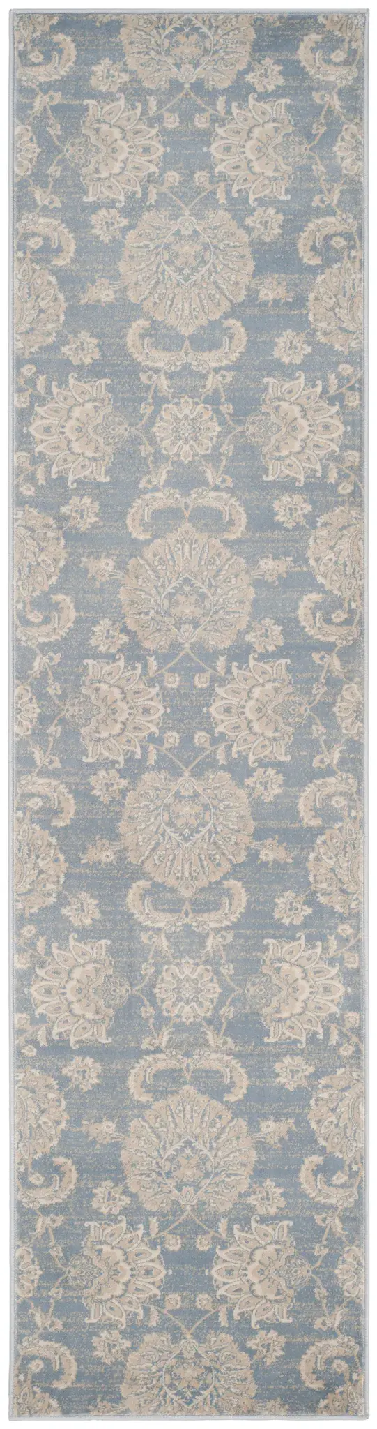 Vintage Large-Scale Damask Rug