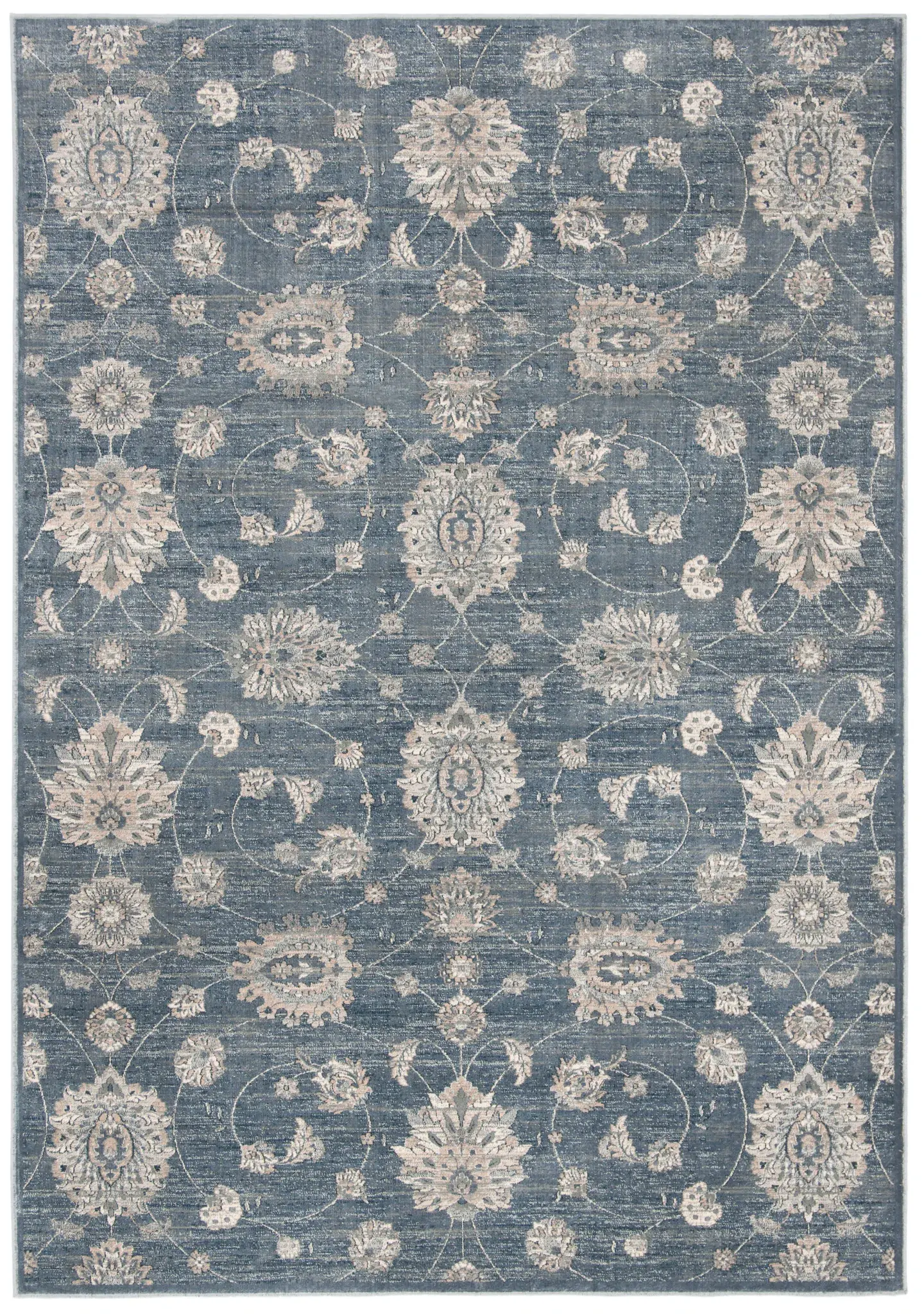 Vintage Faded Allover Floral Rug