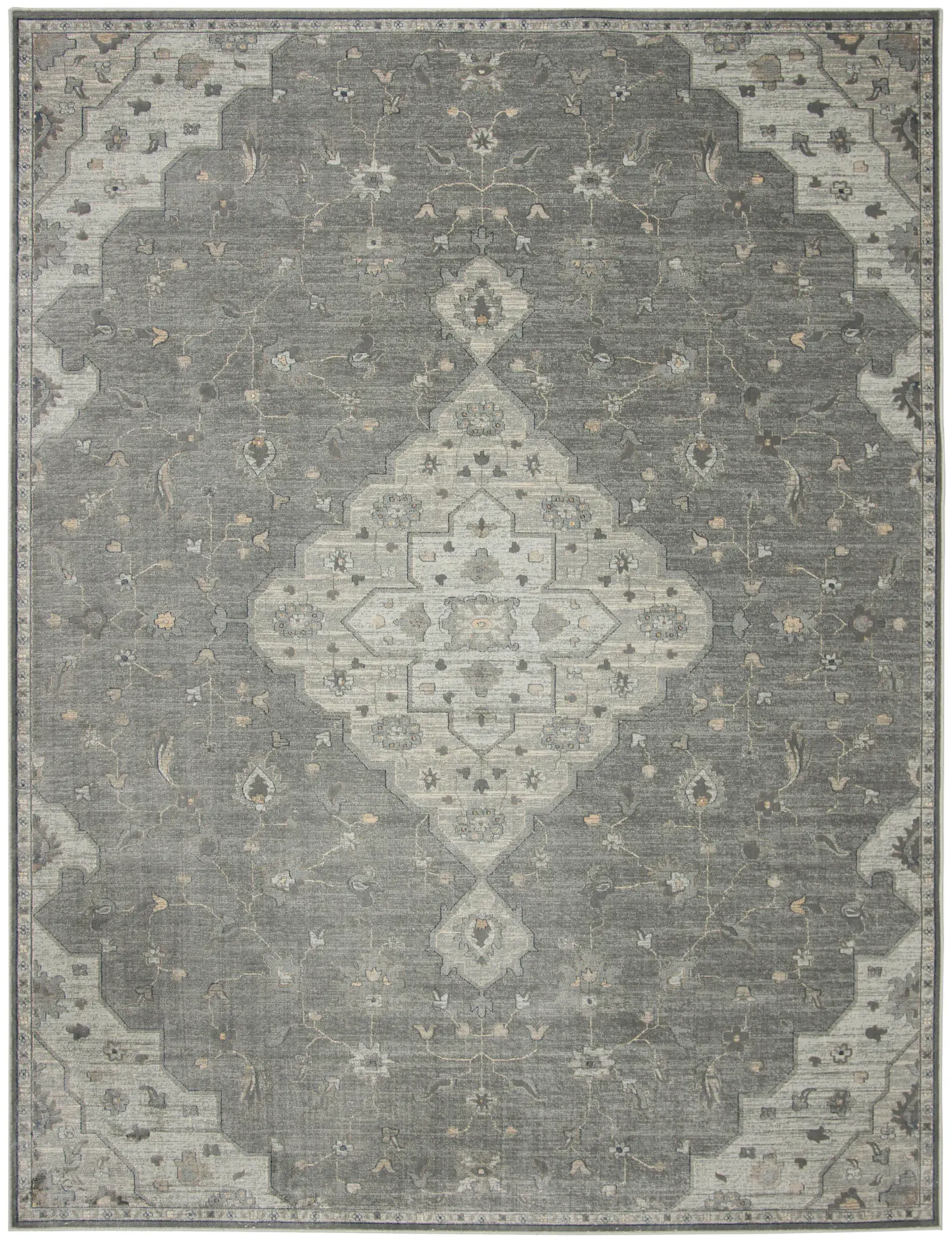 Vintage Diamond Medallion Rug