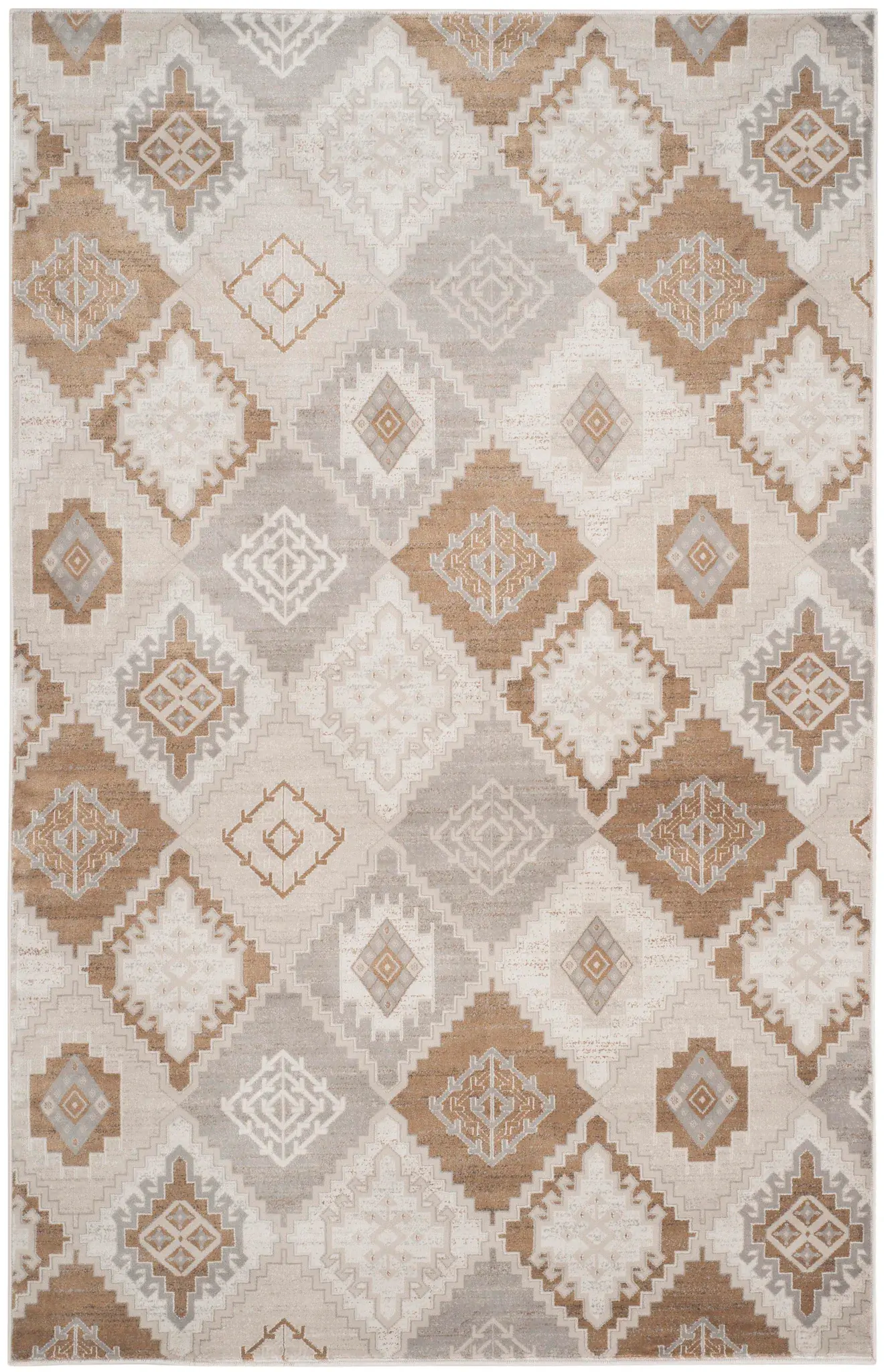 Vintage Bohemian Diamond Rug