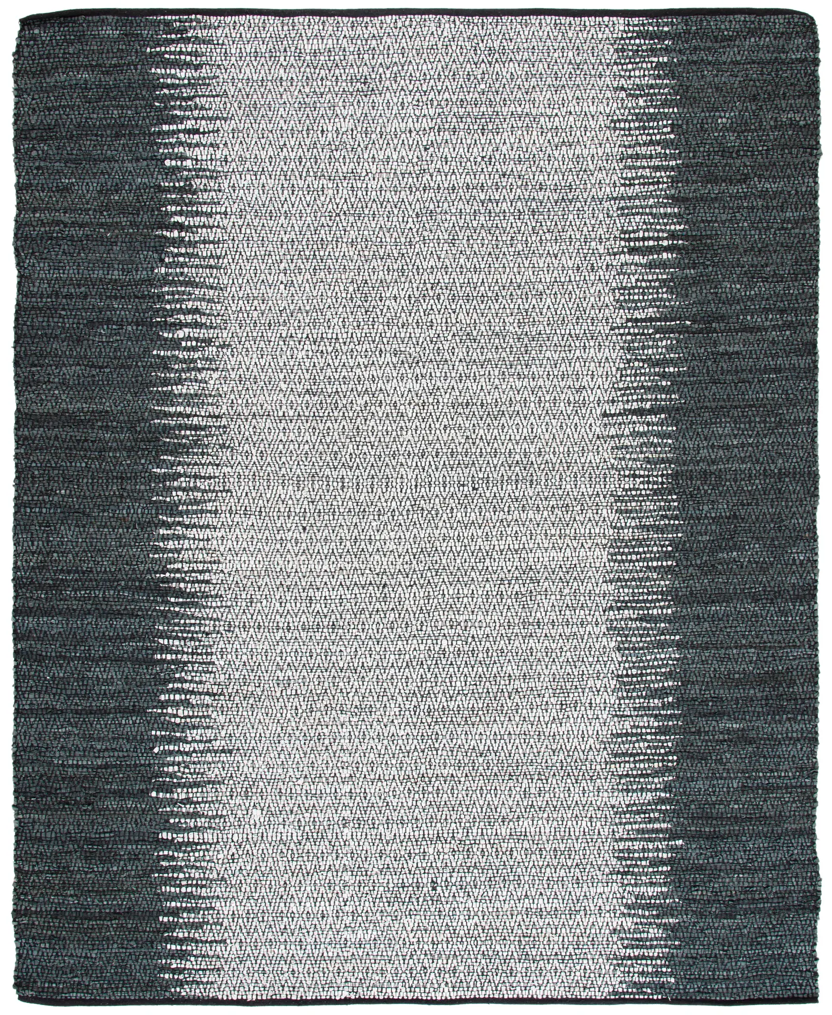 Vintage Leather Sutton Striped Hand-Woven Rug
