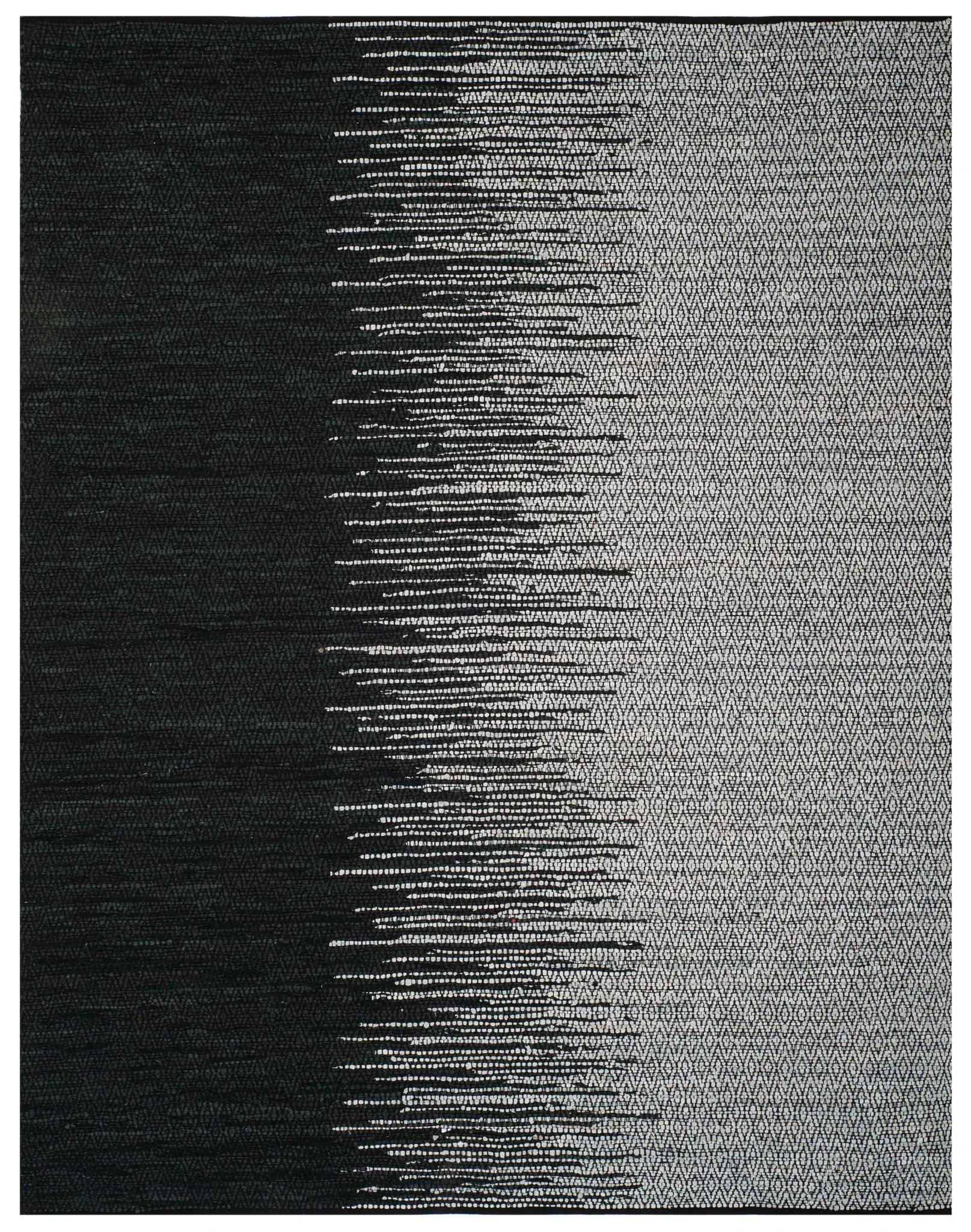 Vintage Leather Diamond Fade Hand-Woven Rug