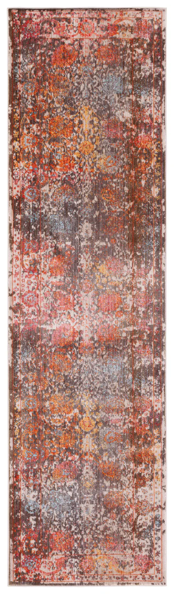 Vintage Persian Floral Medallion Rug