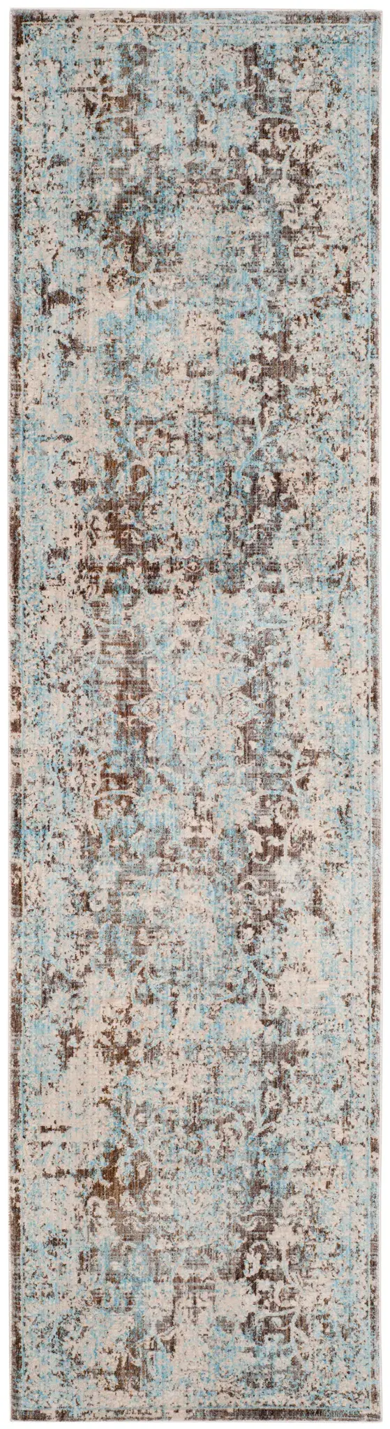Vintage Persian Distressed Abstract Rug