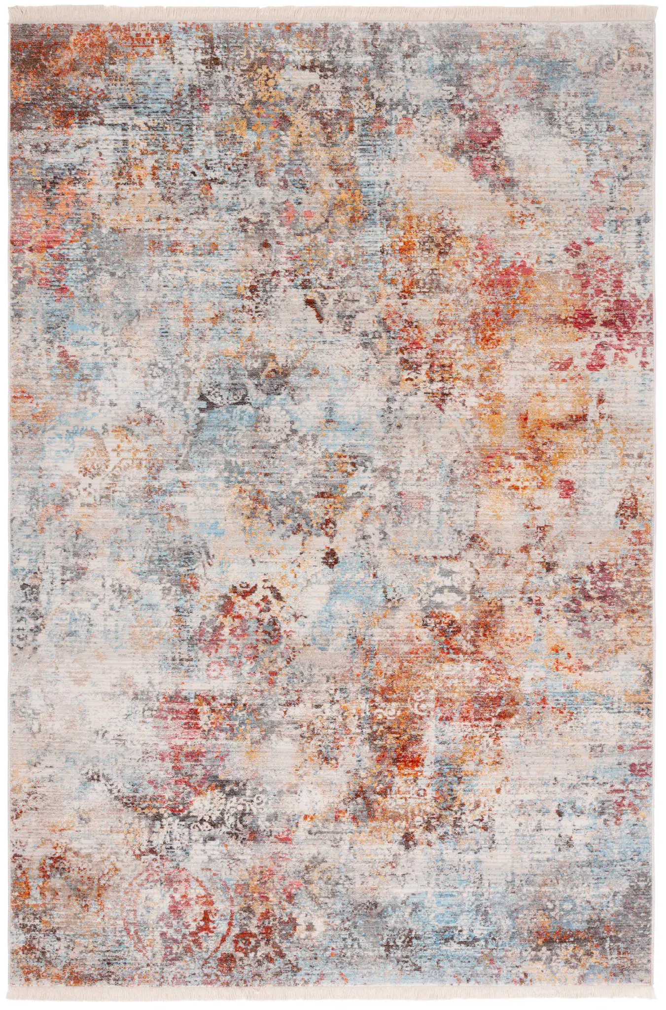 Vintage Persian Faded Persian Rug