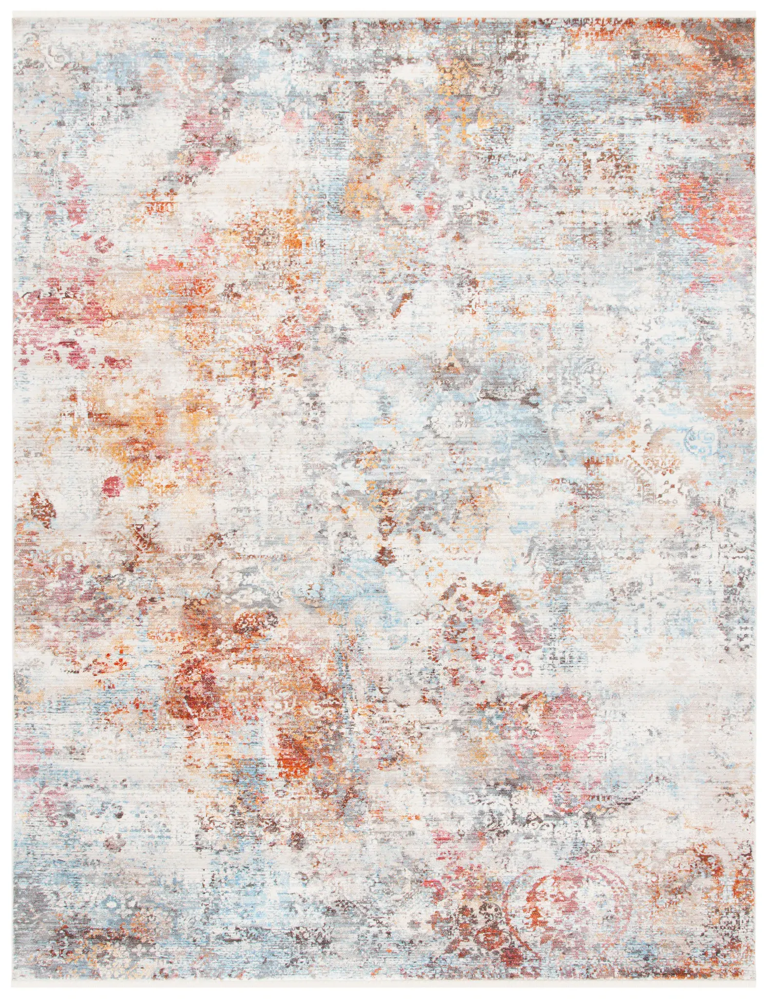 Vintage Persian Faded Persian Rug