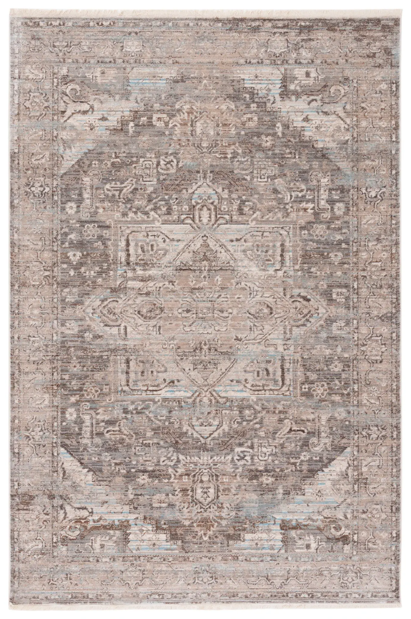 Vintage Persian Geometric Medallion Rug