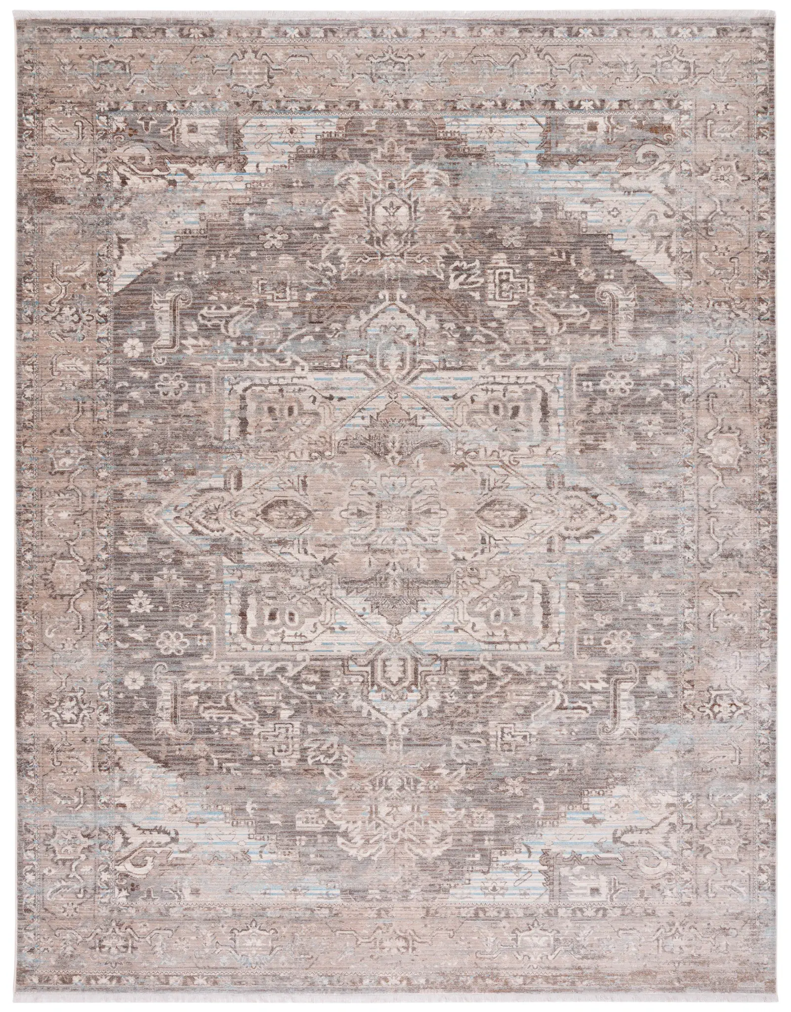 Vintage Persian Geometric Medallion Rug