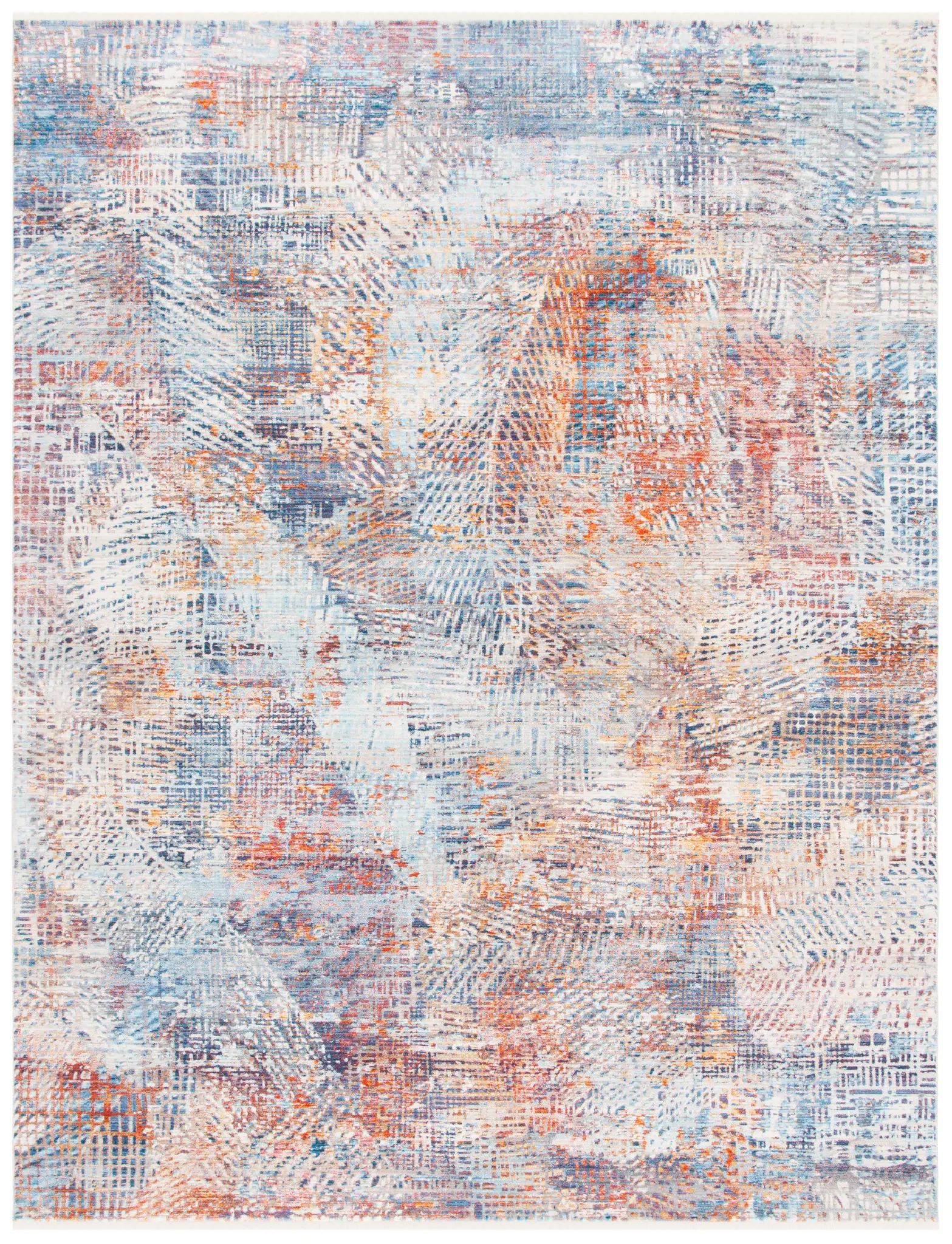 Vintage Persian Modern Abstract Rug