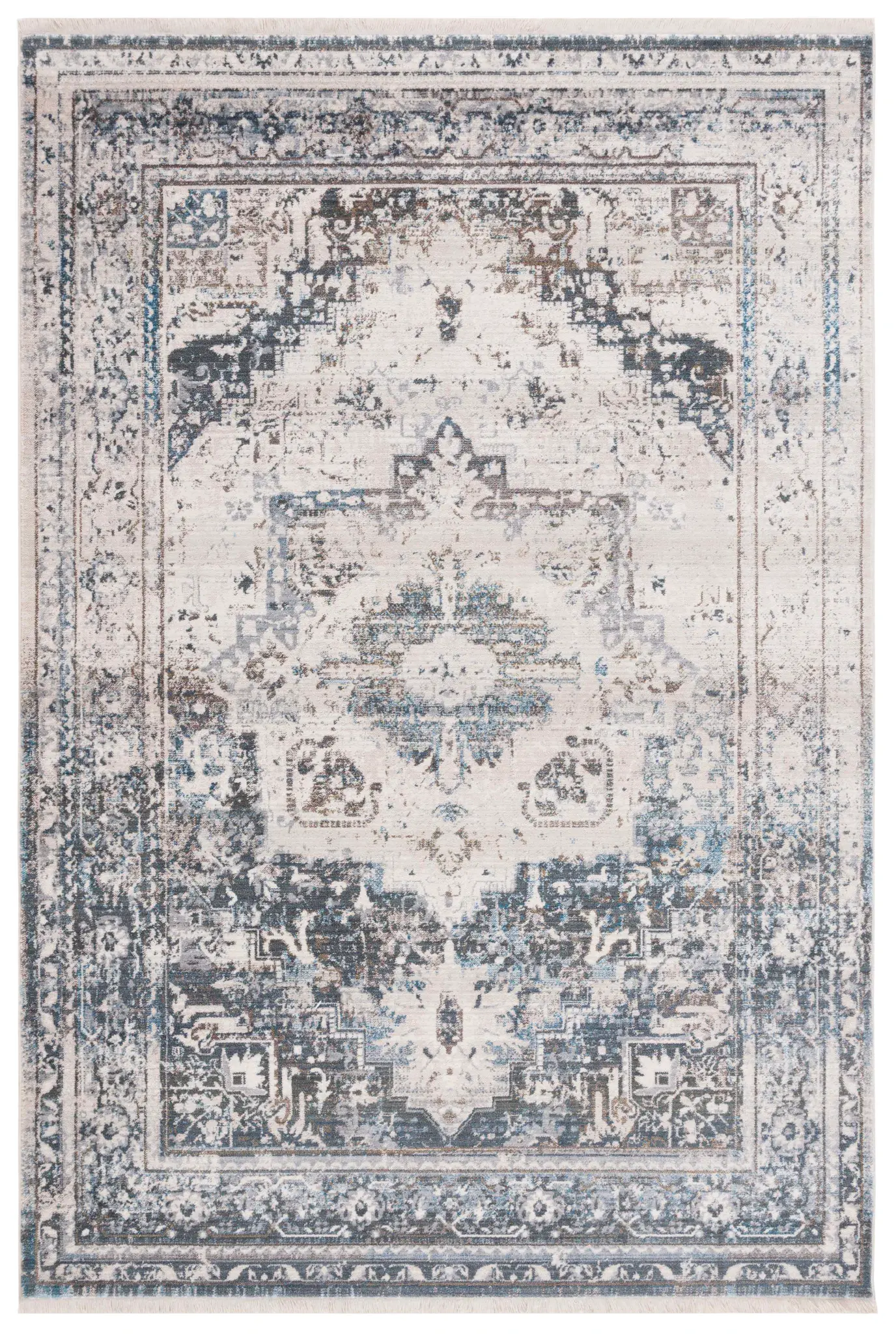 Vintage Persian Traditional Medallion Rug