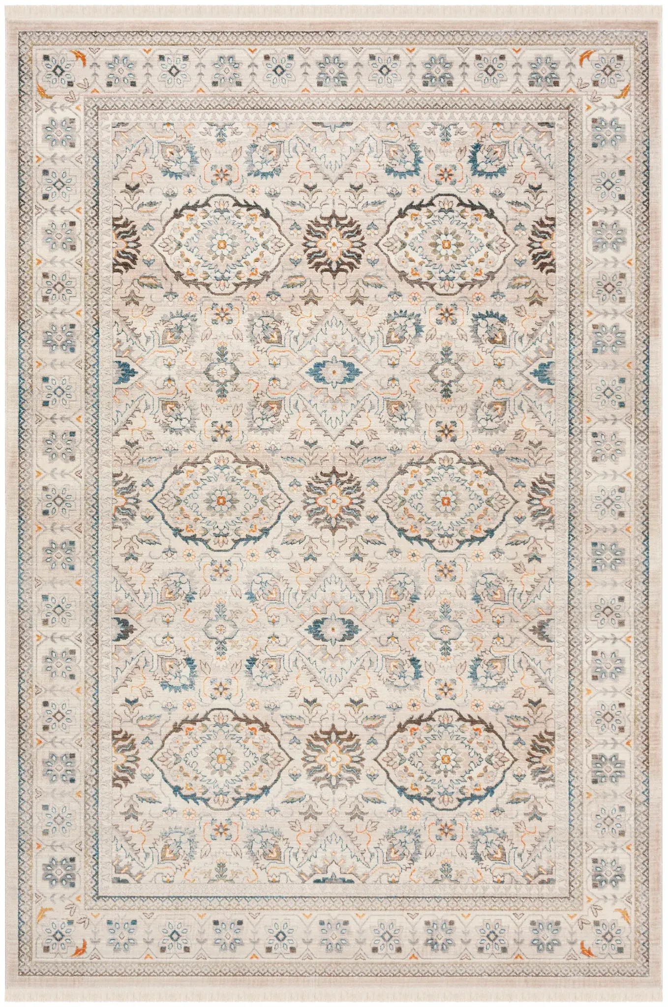 Vintage Persian Traditional Allover Rug
