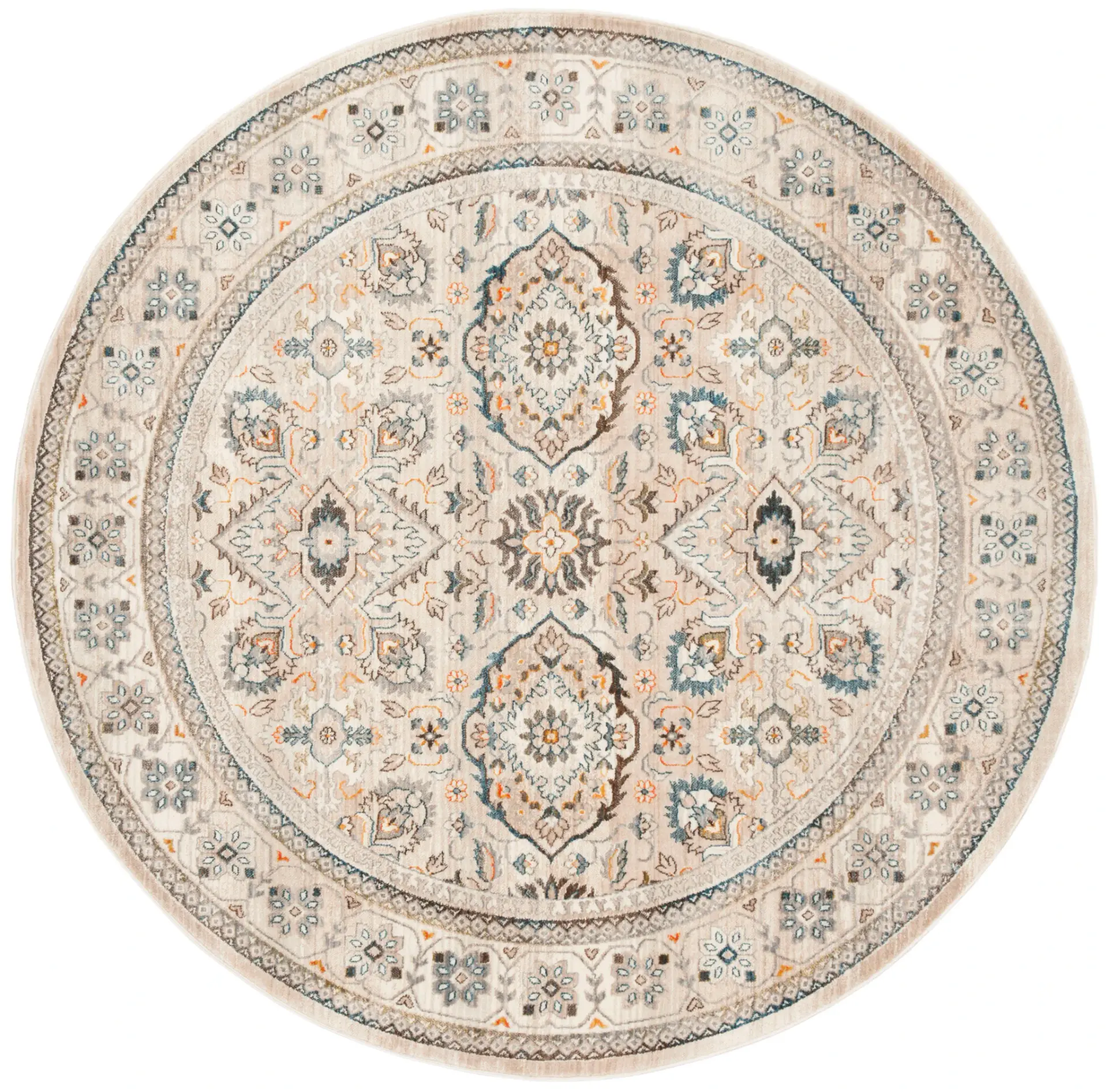 Vintage Persian Traditional Allover Rug