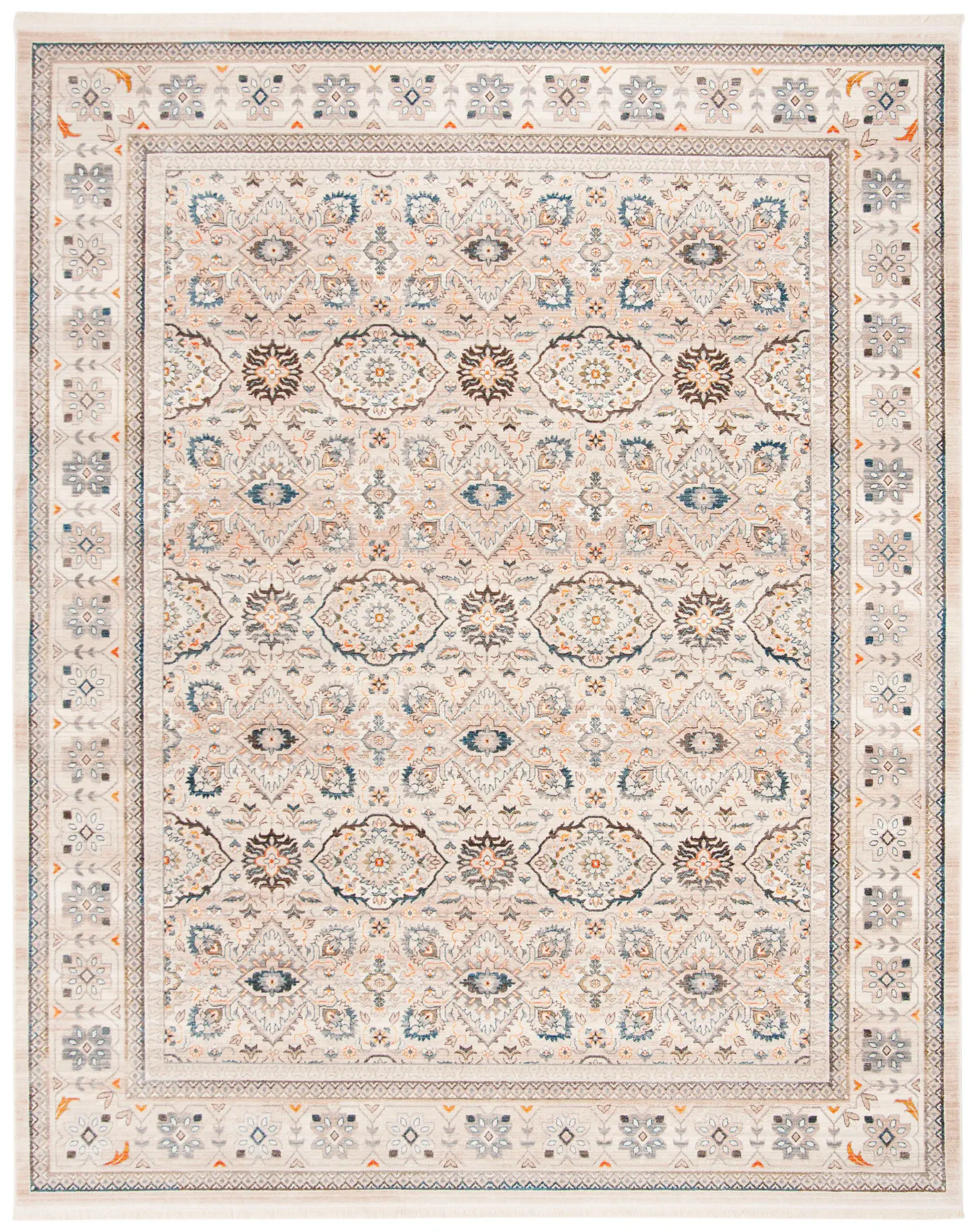 Vintage Persian Traditional Allover Rug