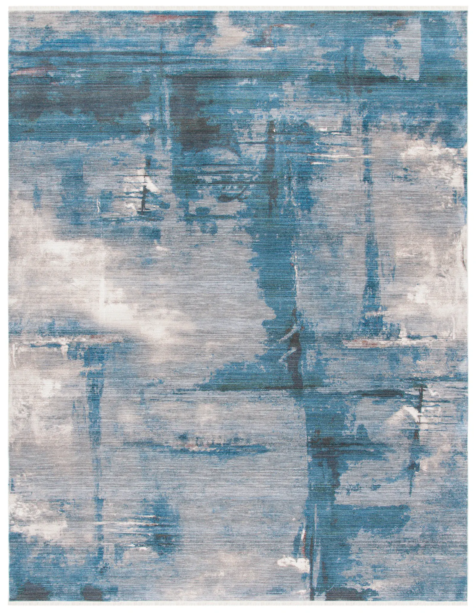 Vintage Persian Painterly Abstract Rug
