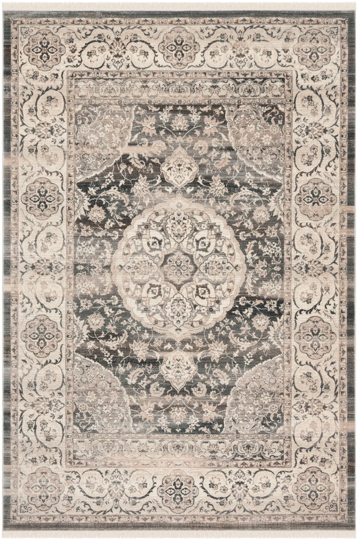 Vintage Persian Vintage Floral Medallion Rug
