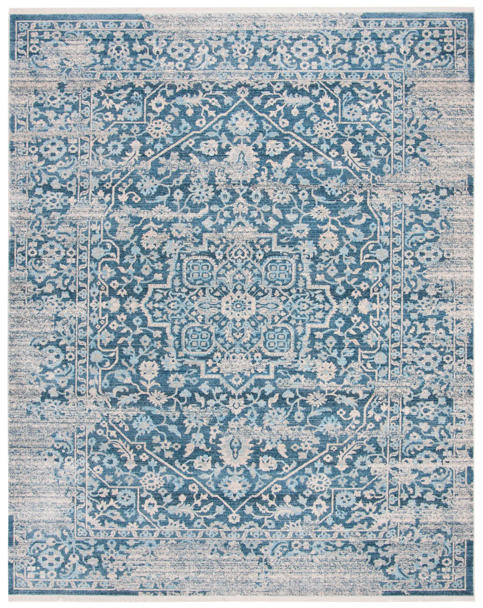 Vintage Persian Diamond Floral Rug