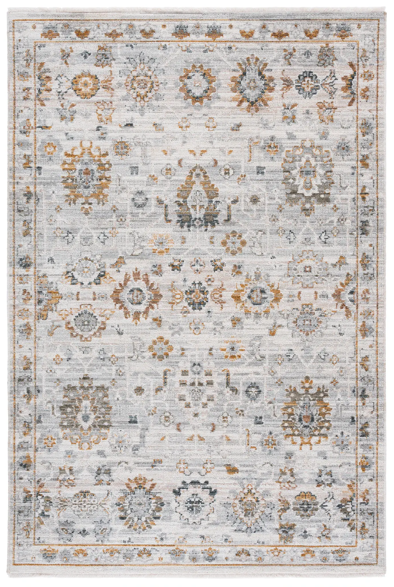 Vintage Rosewood Floral Allover Rug