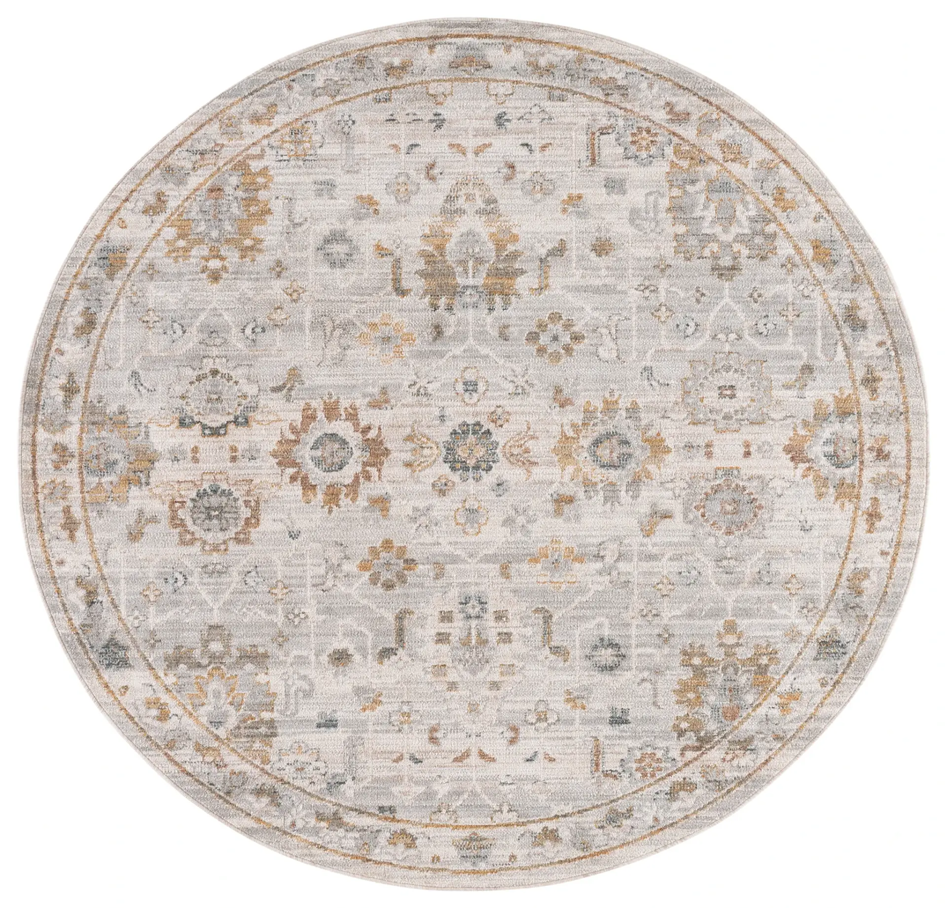 Vintage Rosewood Floral Allover Rug
