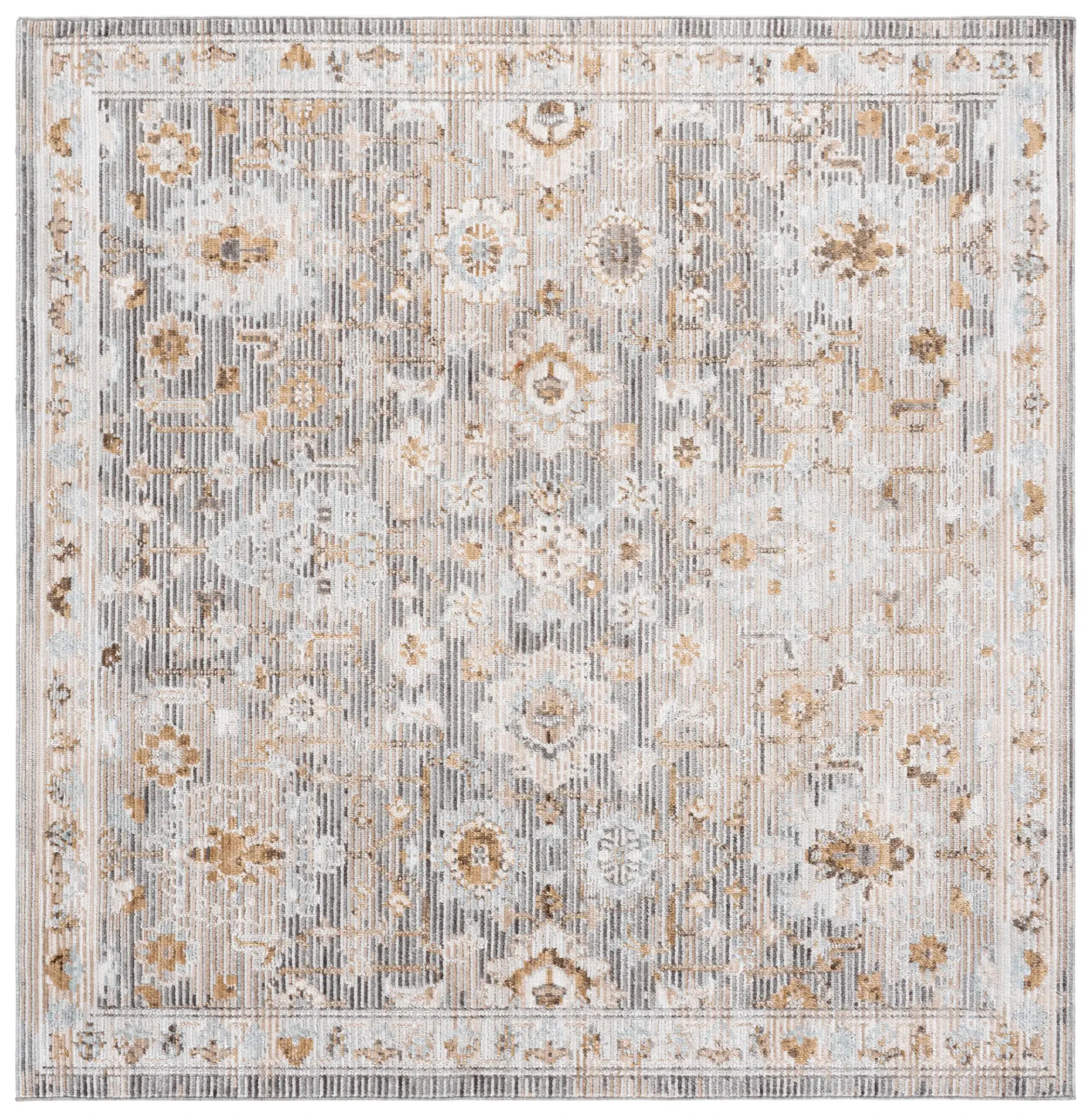 Vintage Westwood Faded Floral Medallion Rug