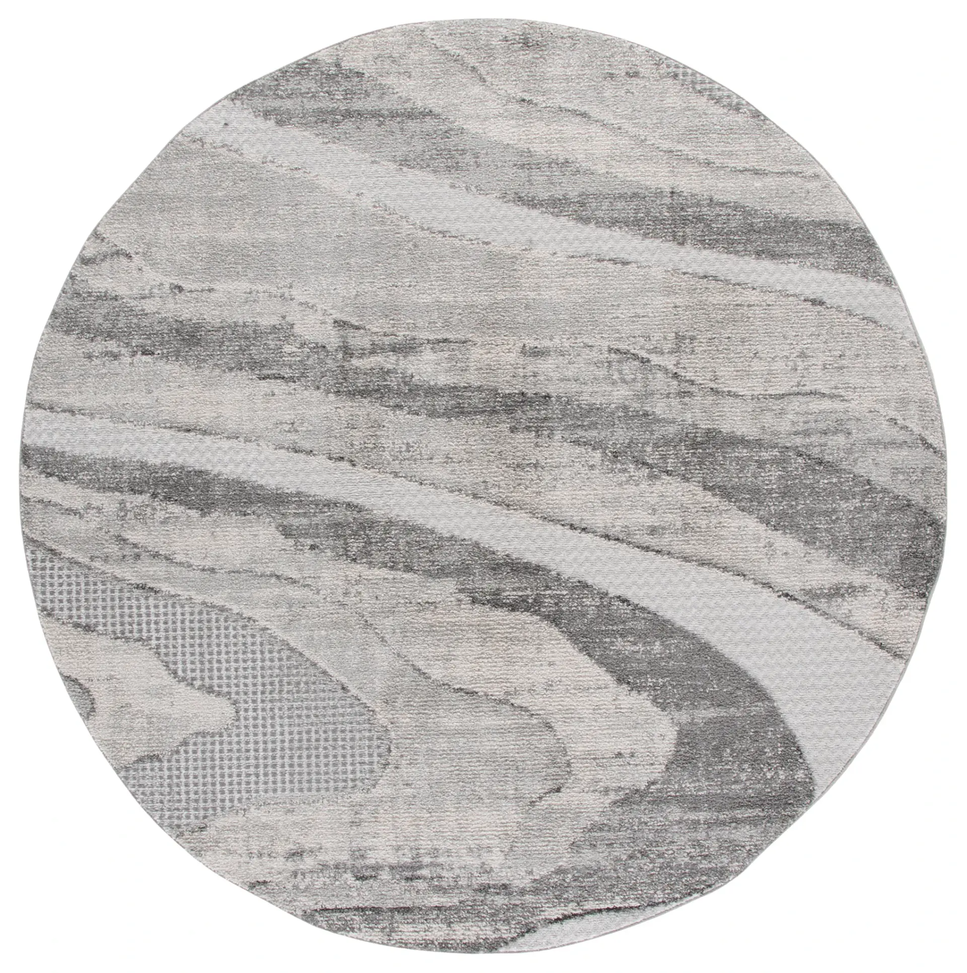 Wave Swirling Bands Rug