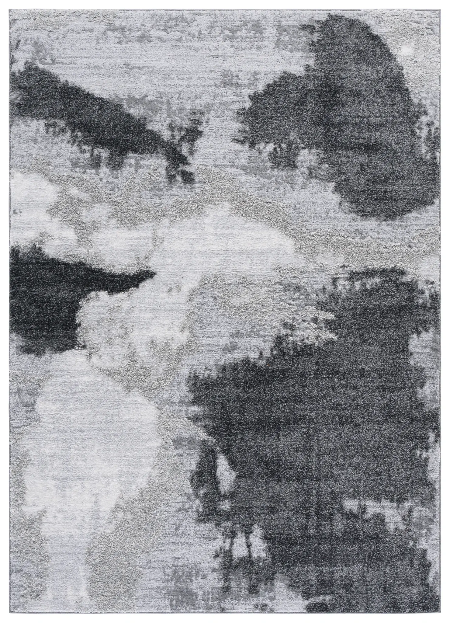 Wave Painterly Abstract Rug