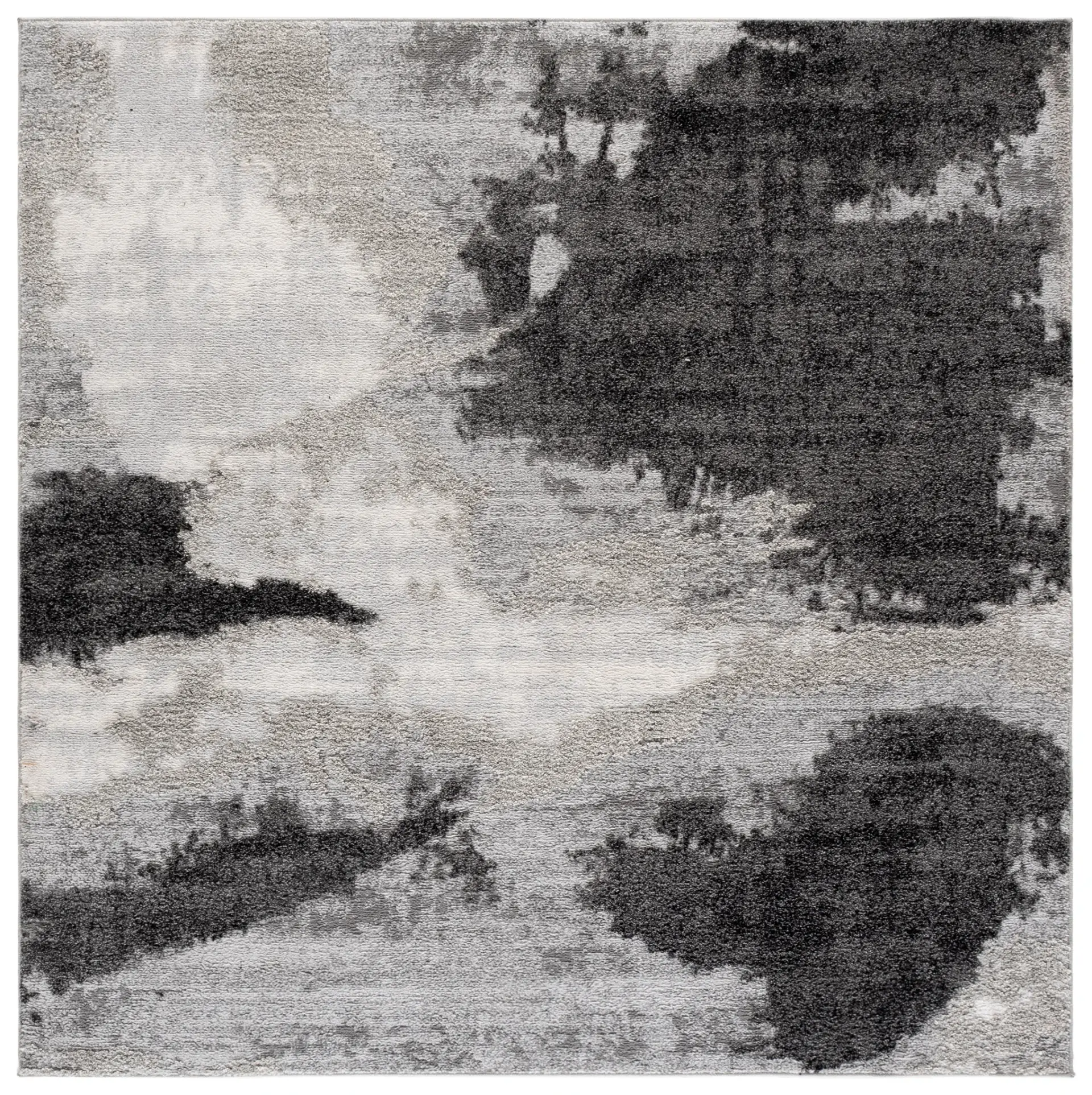 Wave Painterly Abstract Rug