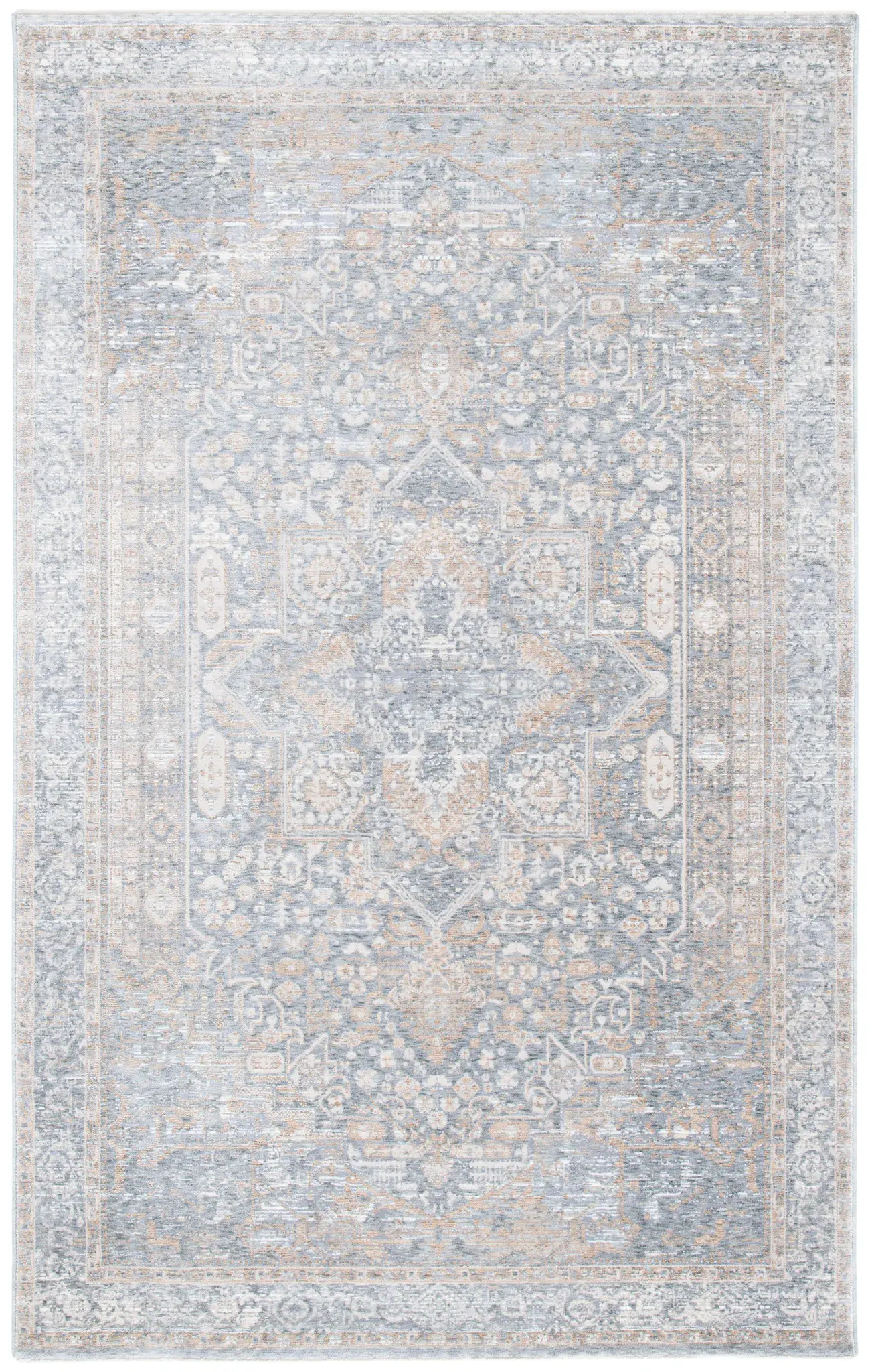 Webster Distressed Diamond Medallion Rug