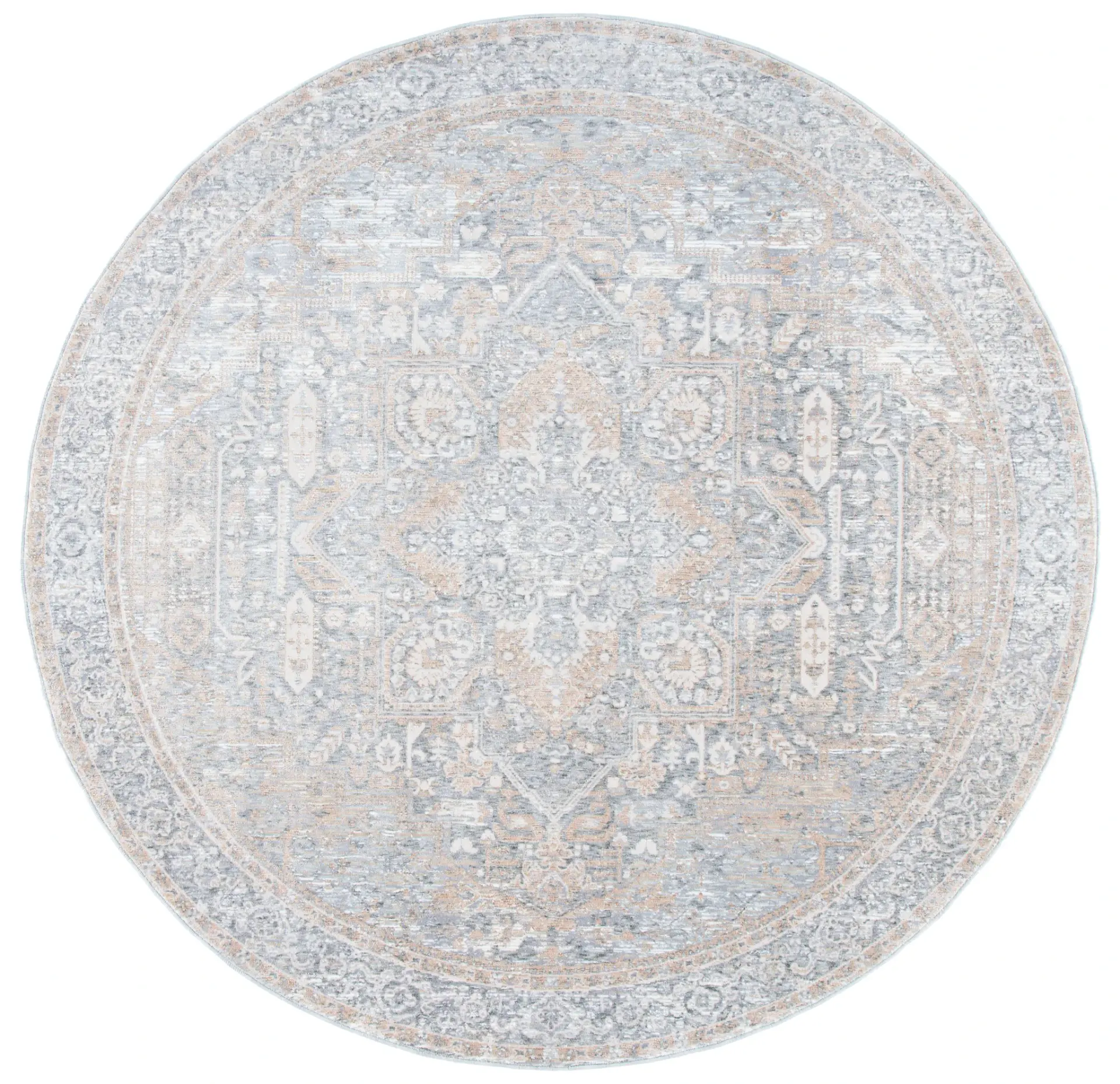 Webster Distressed Diamond Medallion Rug