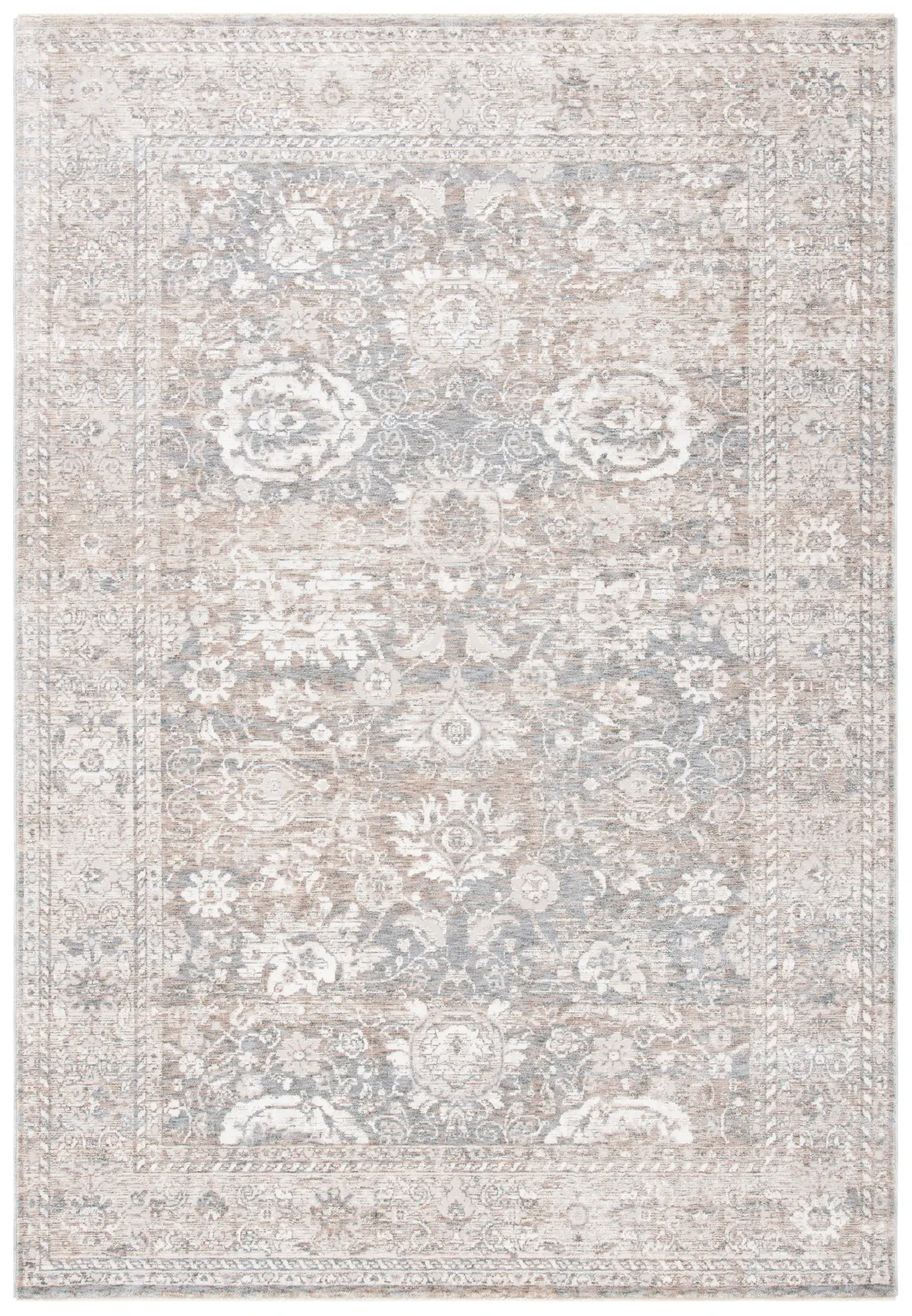 Webster Distressed Floral Bordered Rug