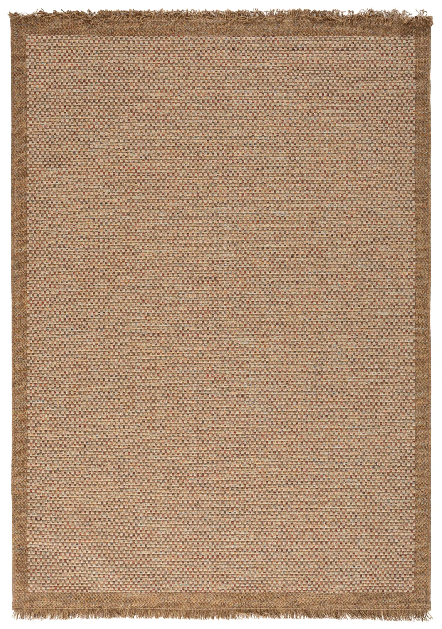 Wicker Fringed Border Outdoor Rug