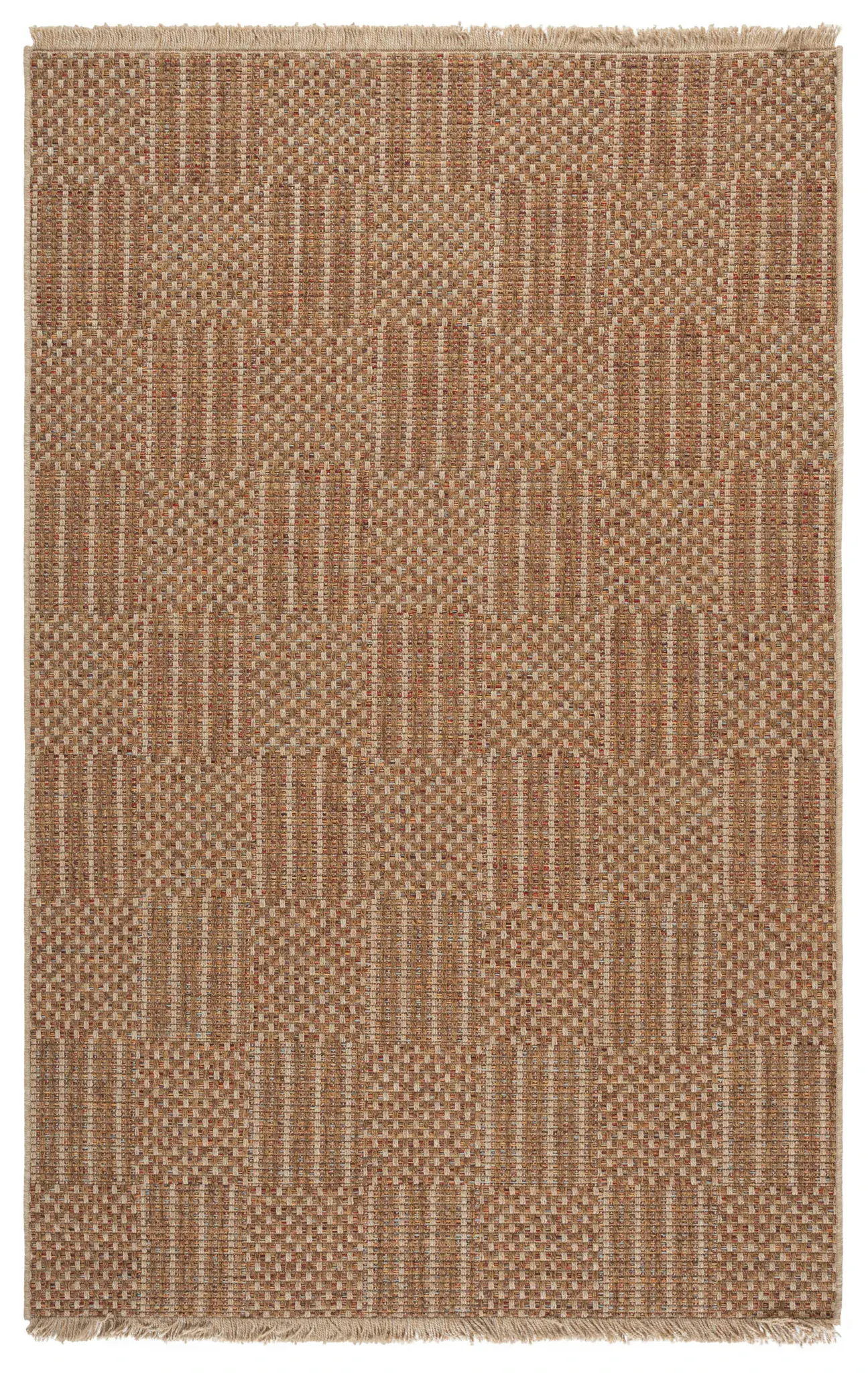 Wicker Checkerboard Outdoor Rug
