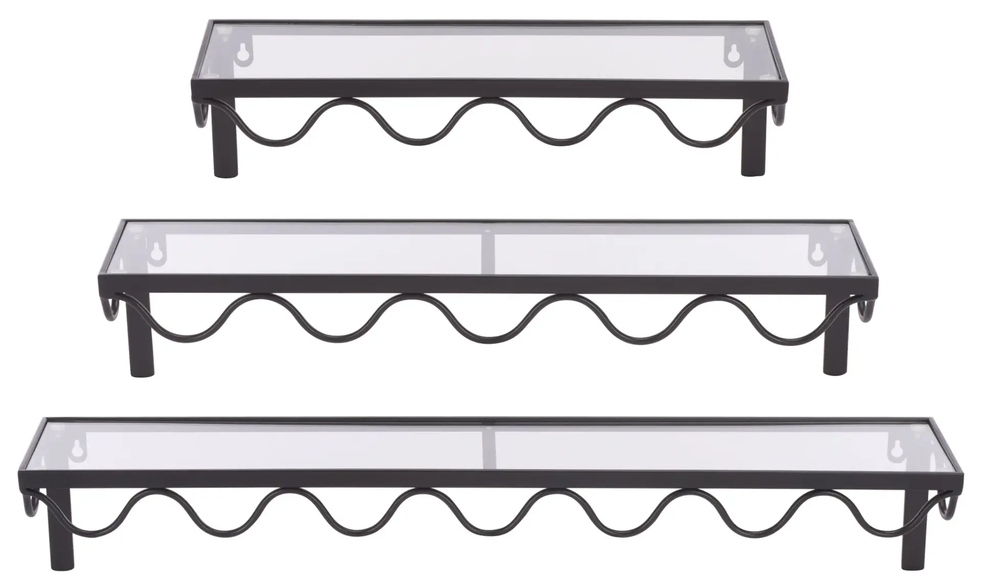 Sani Scalloped Three-Piece Shelf Set