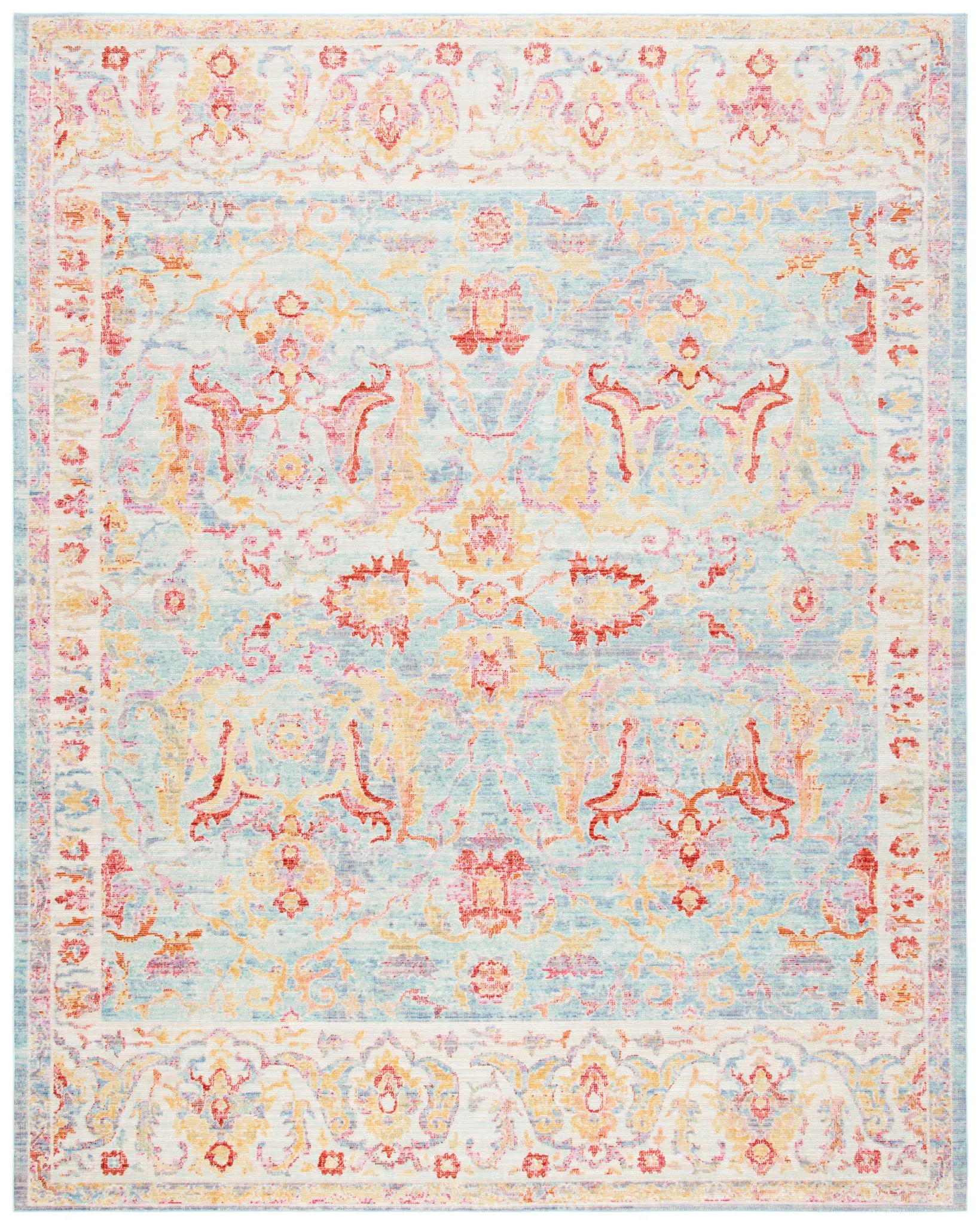 Windsor Round Floral Medallion Rug