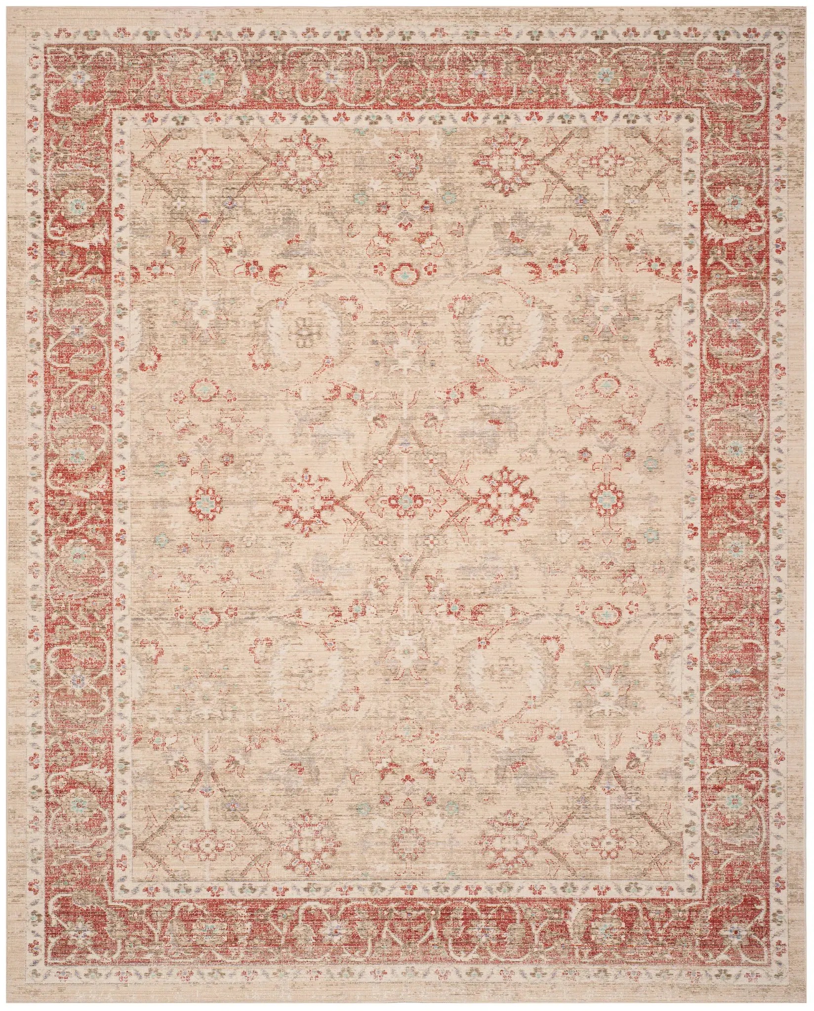 Windsor Floral Bordered Rug