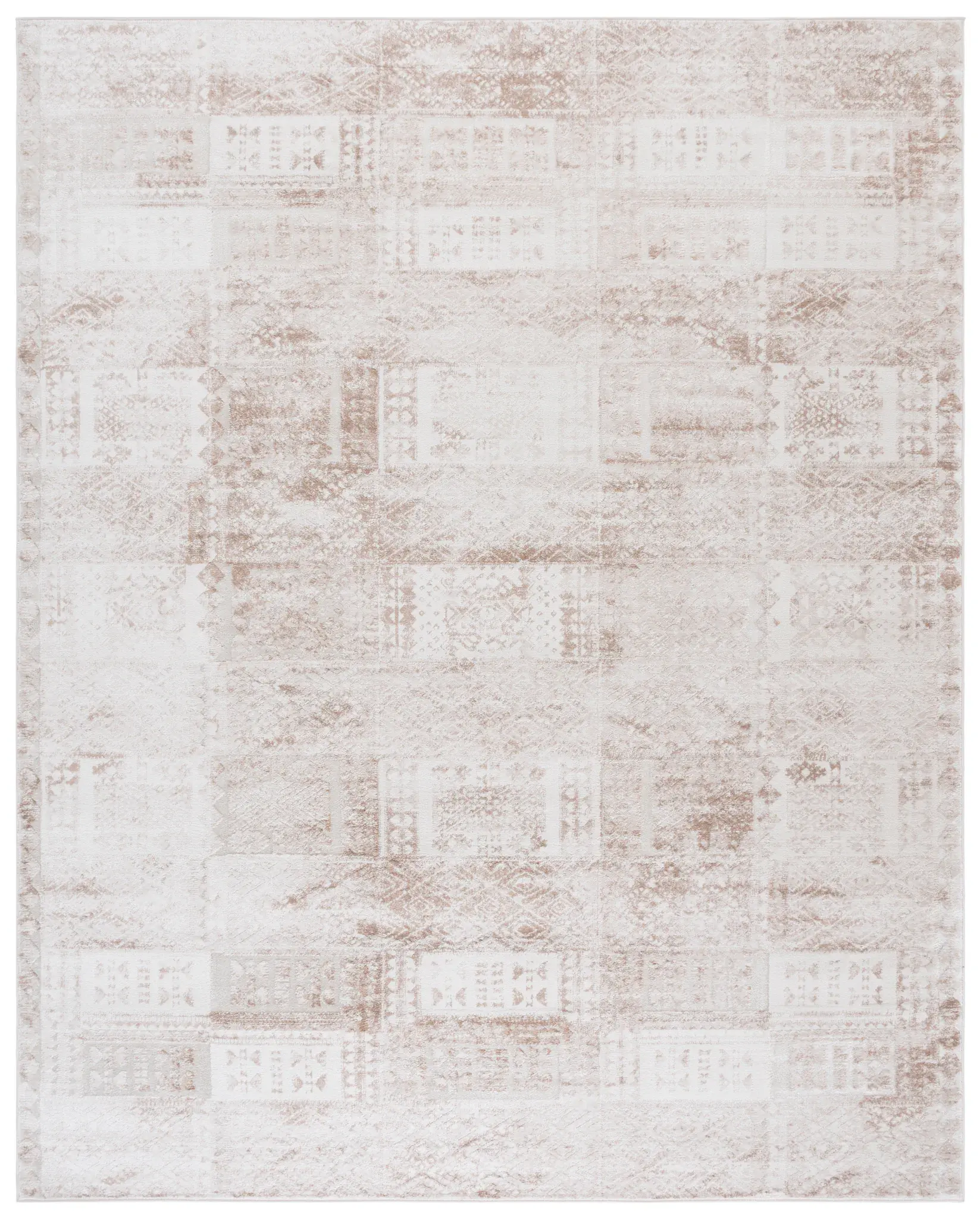 Whisper Distressed Patchwork Rug