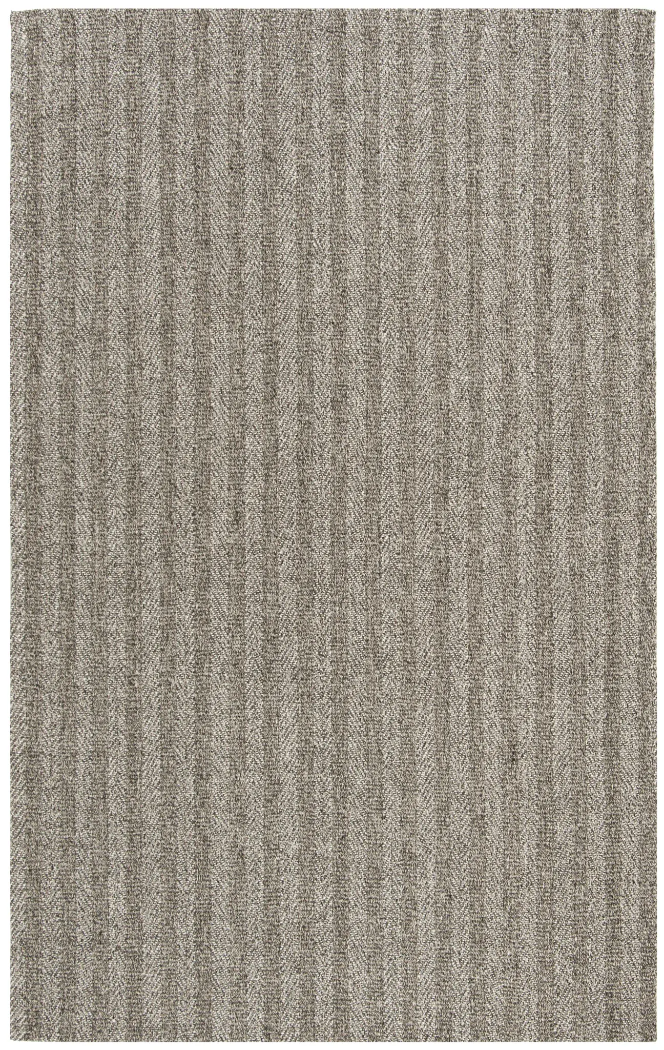 Wilton Herringbone Hand-Hooked Wool Blend Rug