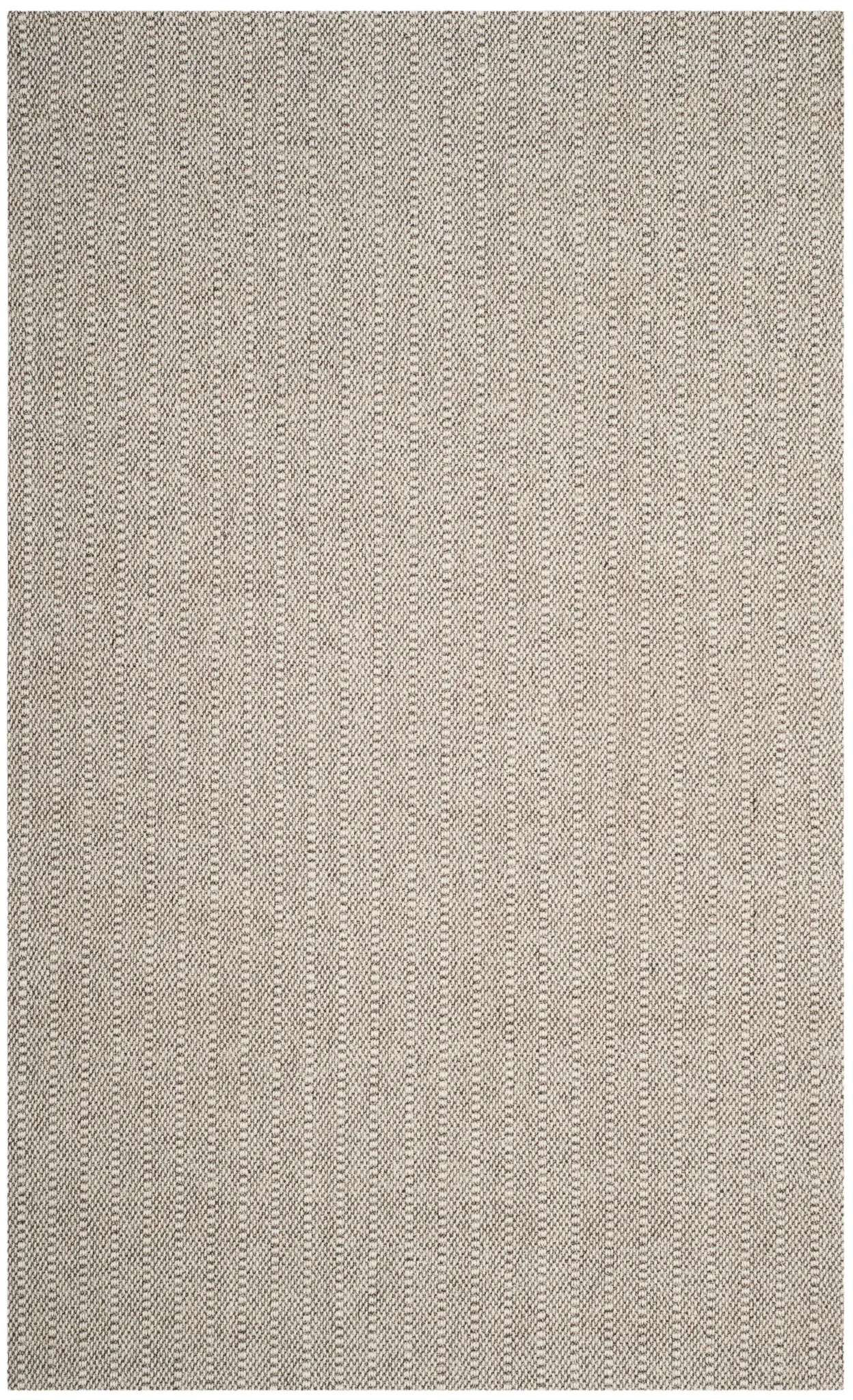 Wilton Ribbed Hand-Hooked Wool Blend Rug